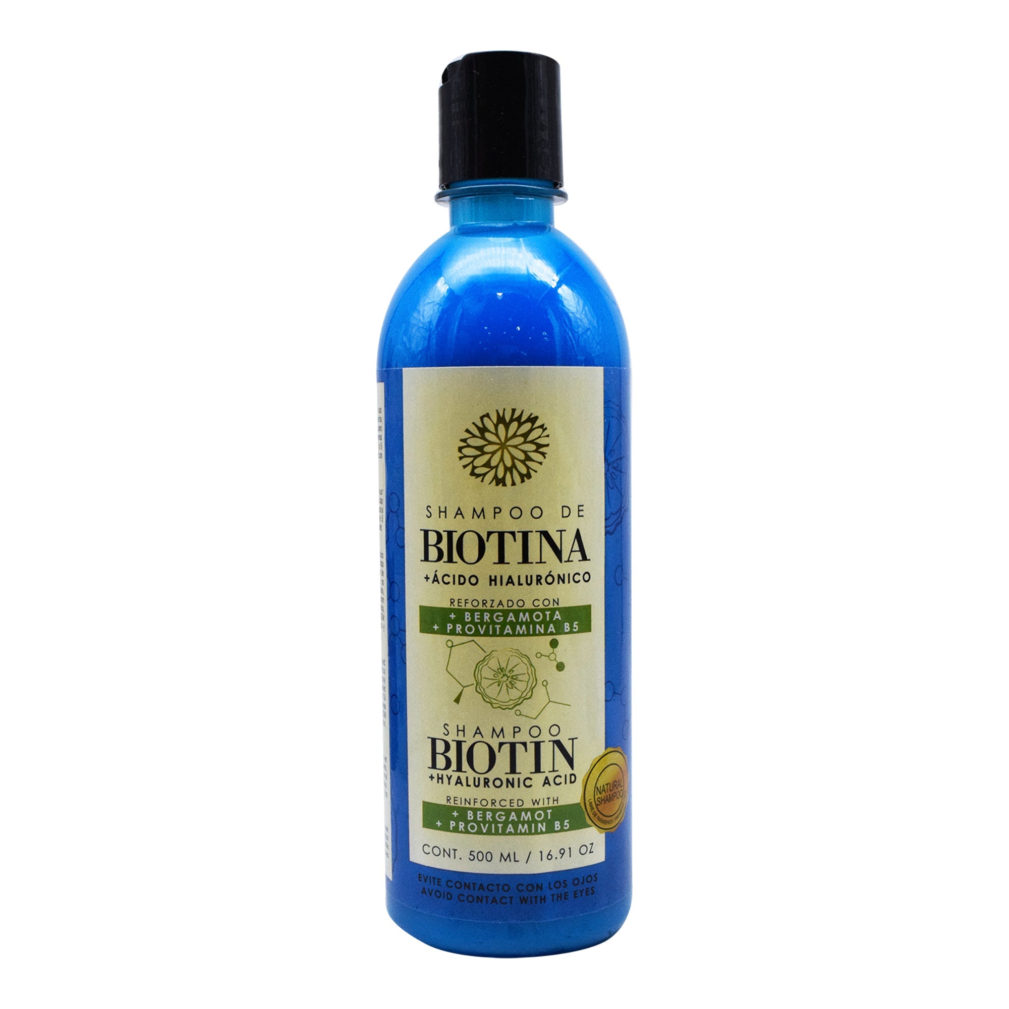 Shampoo De Biotina Y Acido Hialuronico 500 Ml