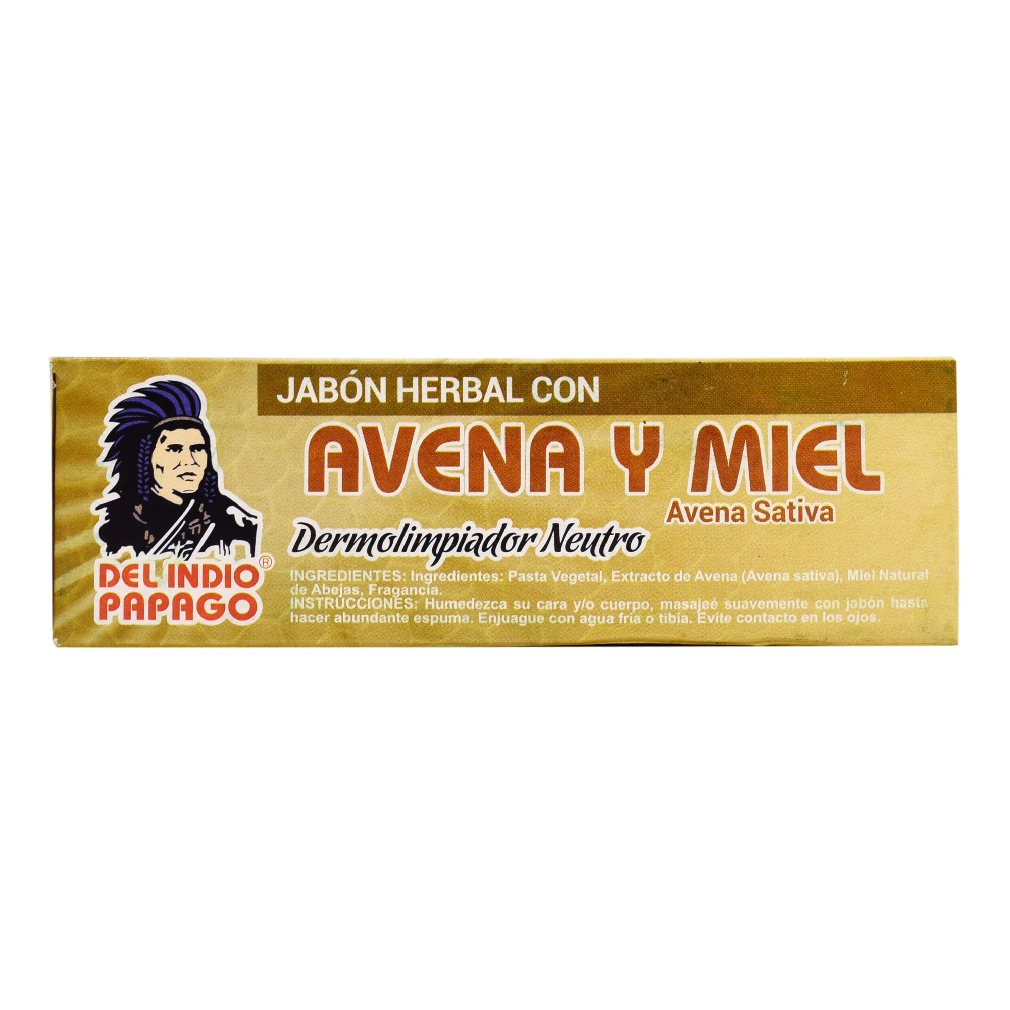 Jabon De Avena Y Miel Indio Papago 125 G