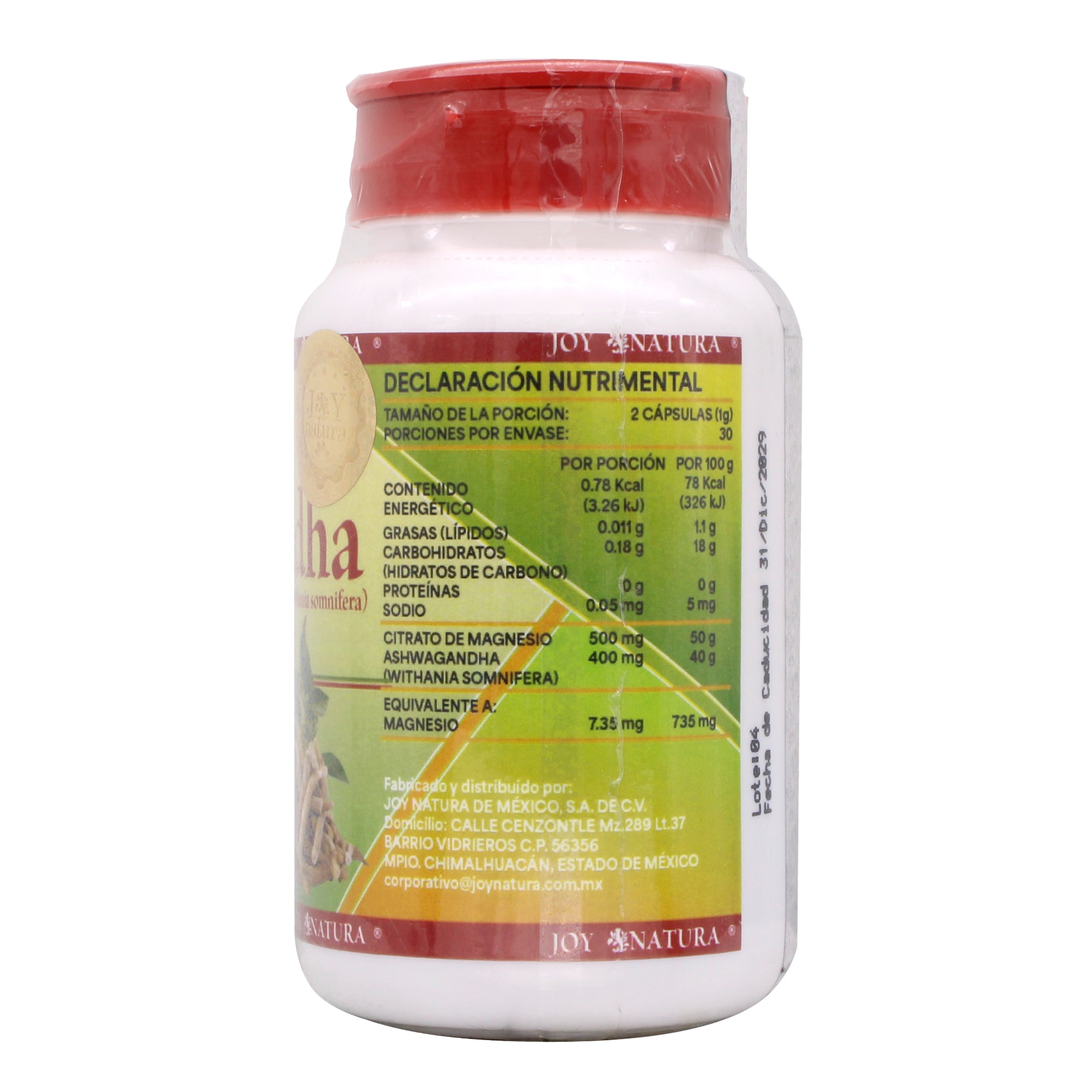 Ashwagandha  Citrato De Magnesio 60 Cap