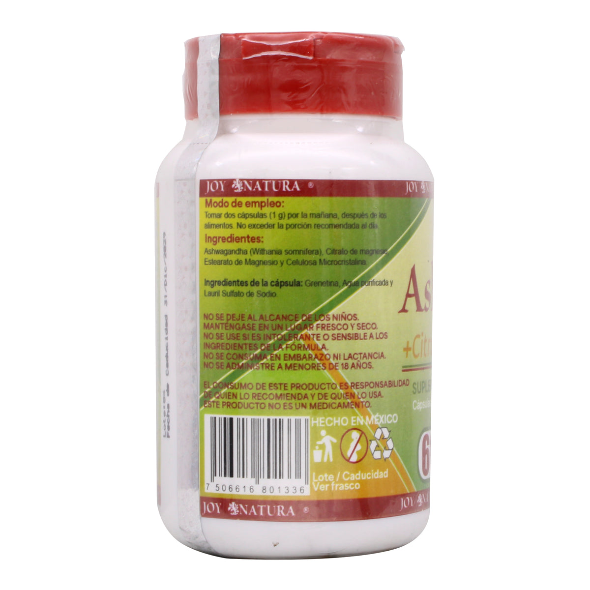 Ashwagandha  Citrato De Magnesio 60 Cap