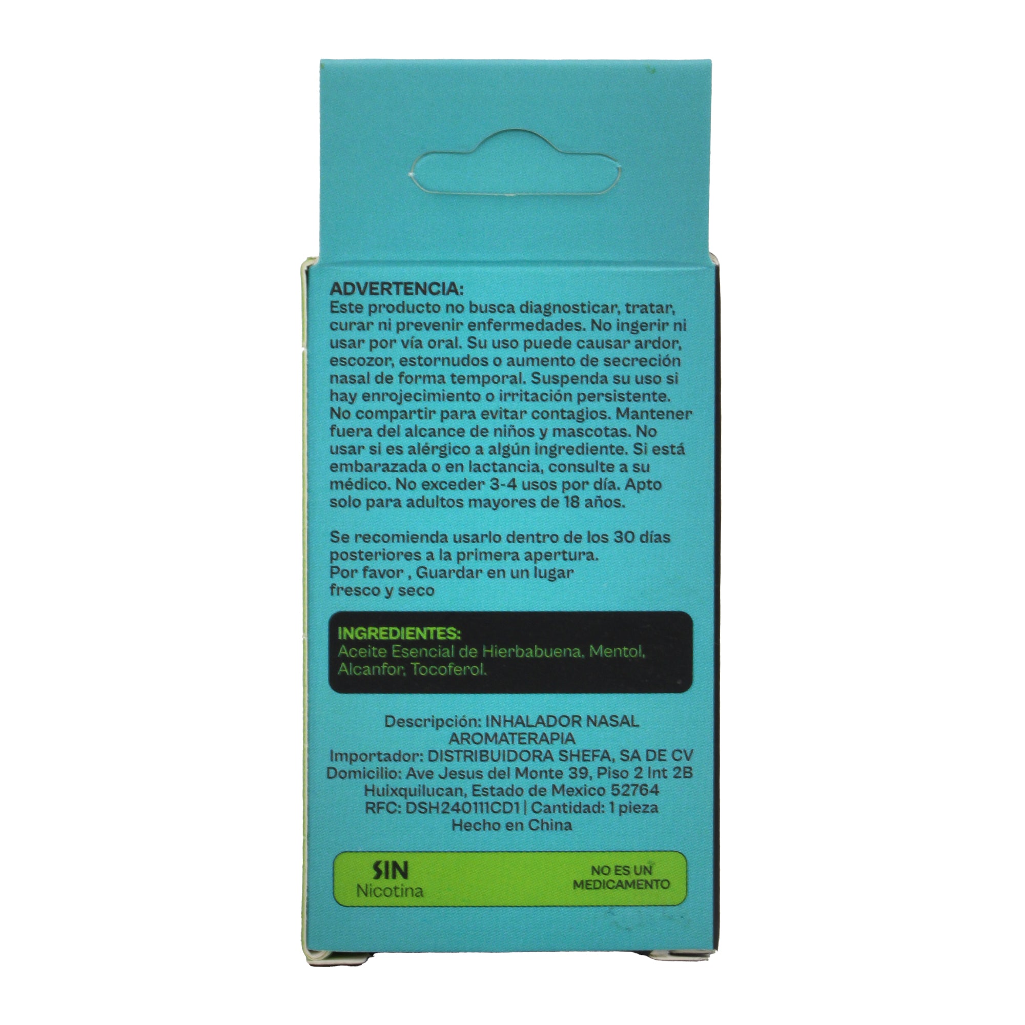 Inhalador Nasal Cool Mint 2 Ml