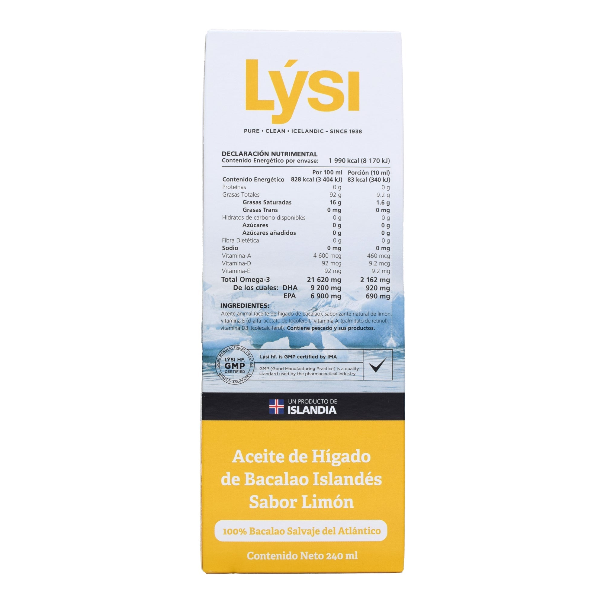 Aceite De Higado Bacalao Limon 240 Ml