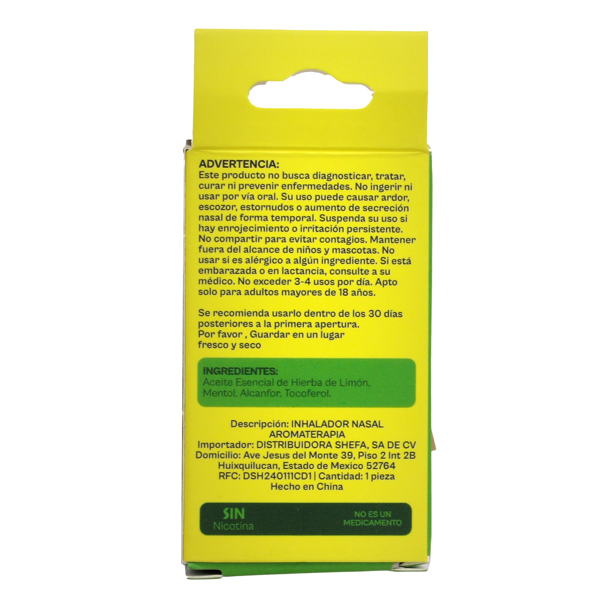 Inhalador Nasal Fresh Focus 2 Ml