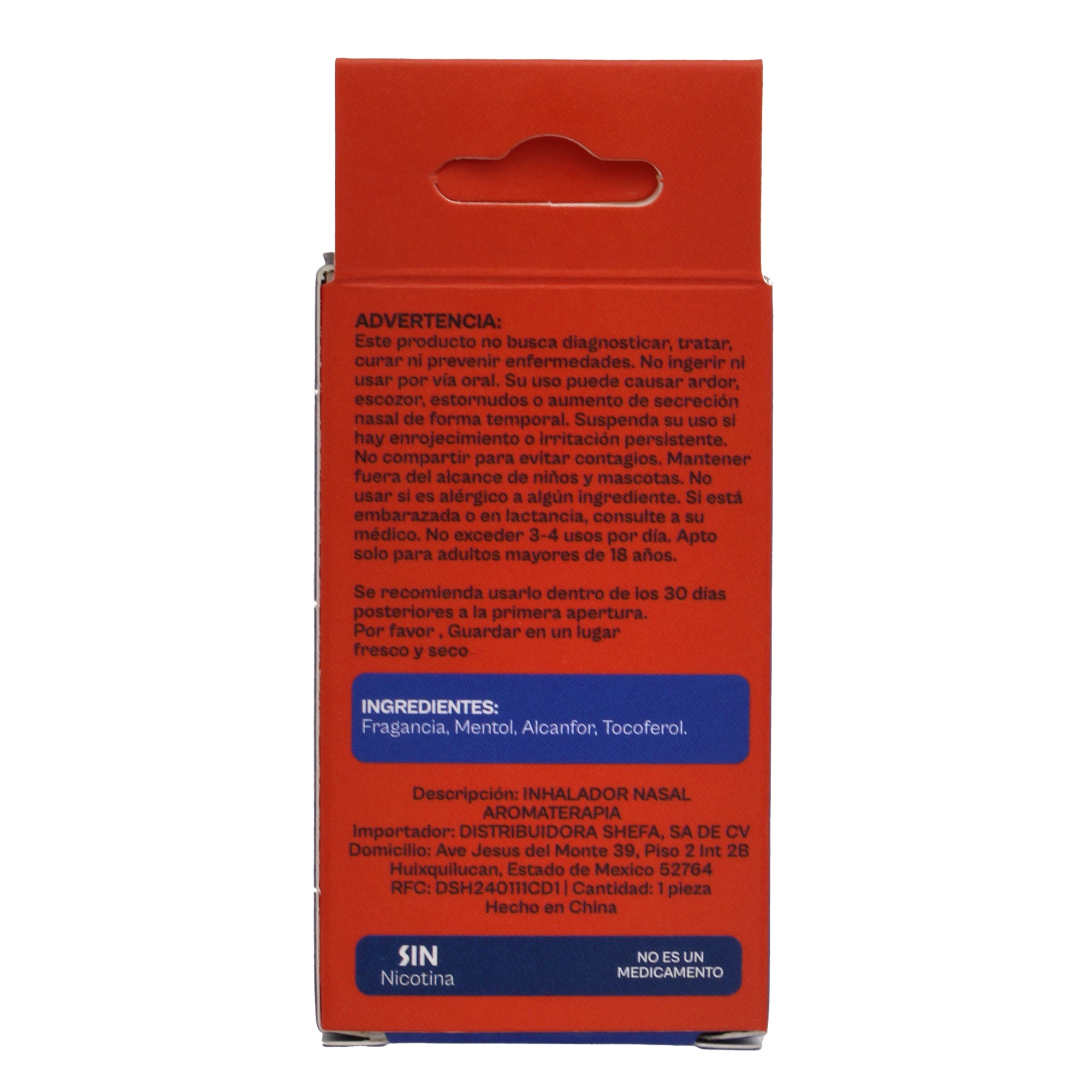 Inhalador Nasal Energy Rush 2 Ml