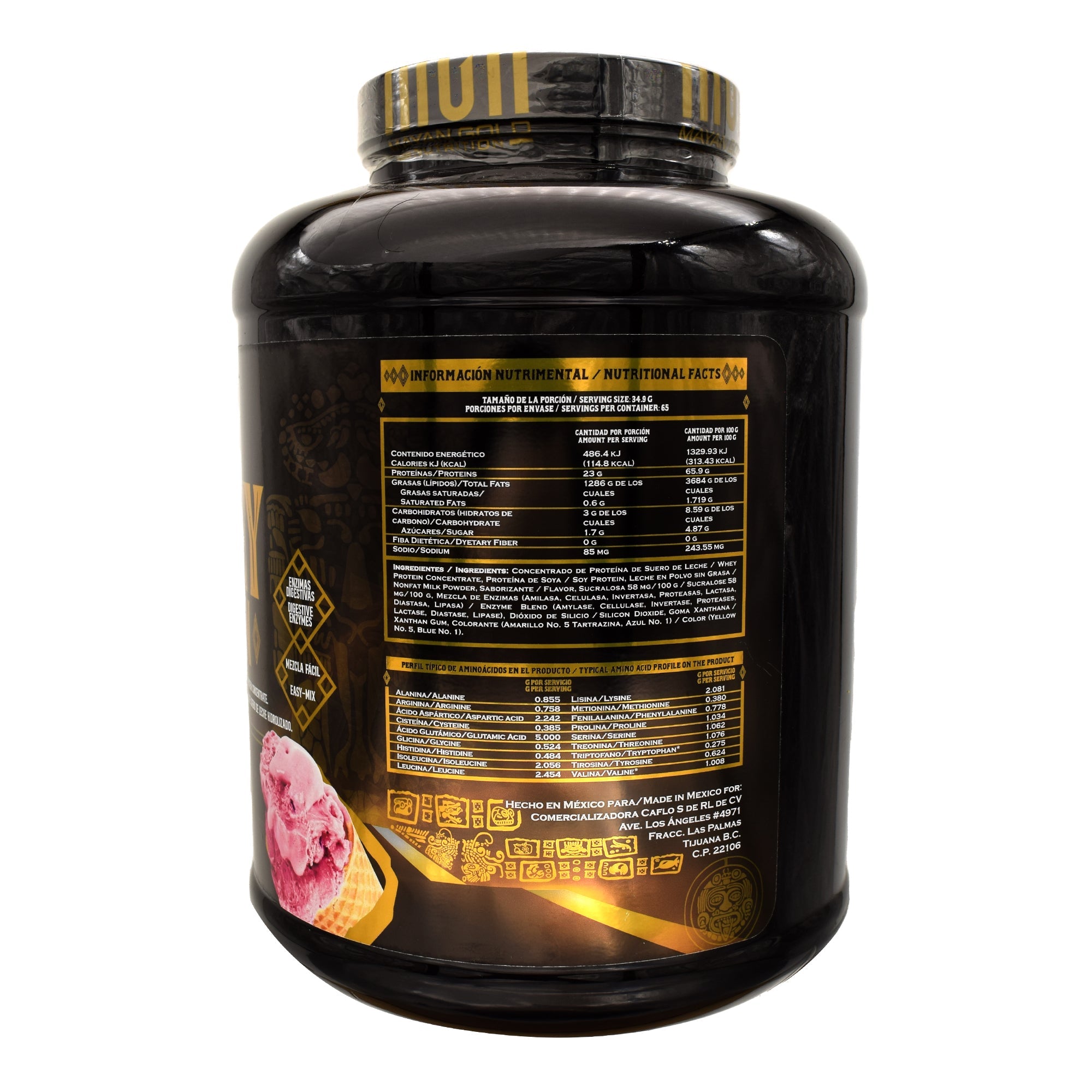 Whey Protein Sabor Fresa 5 Lb