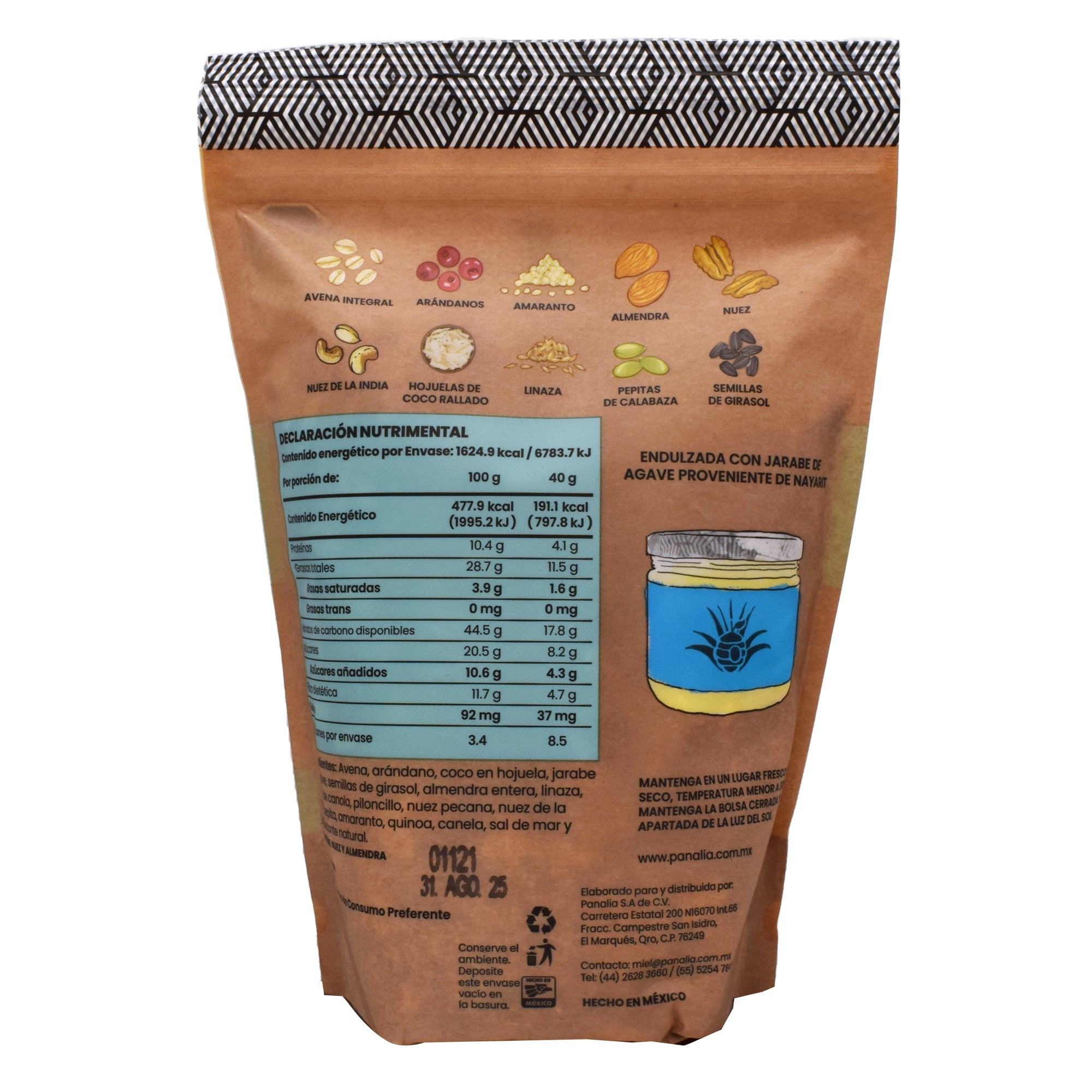 Granola Gourmet Jarabe De Agave 340 G