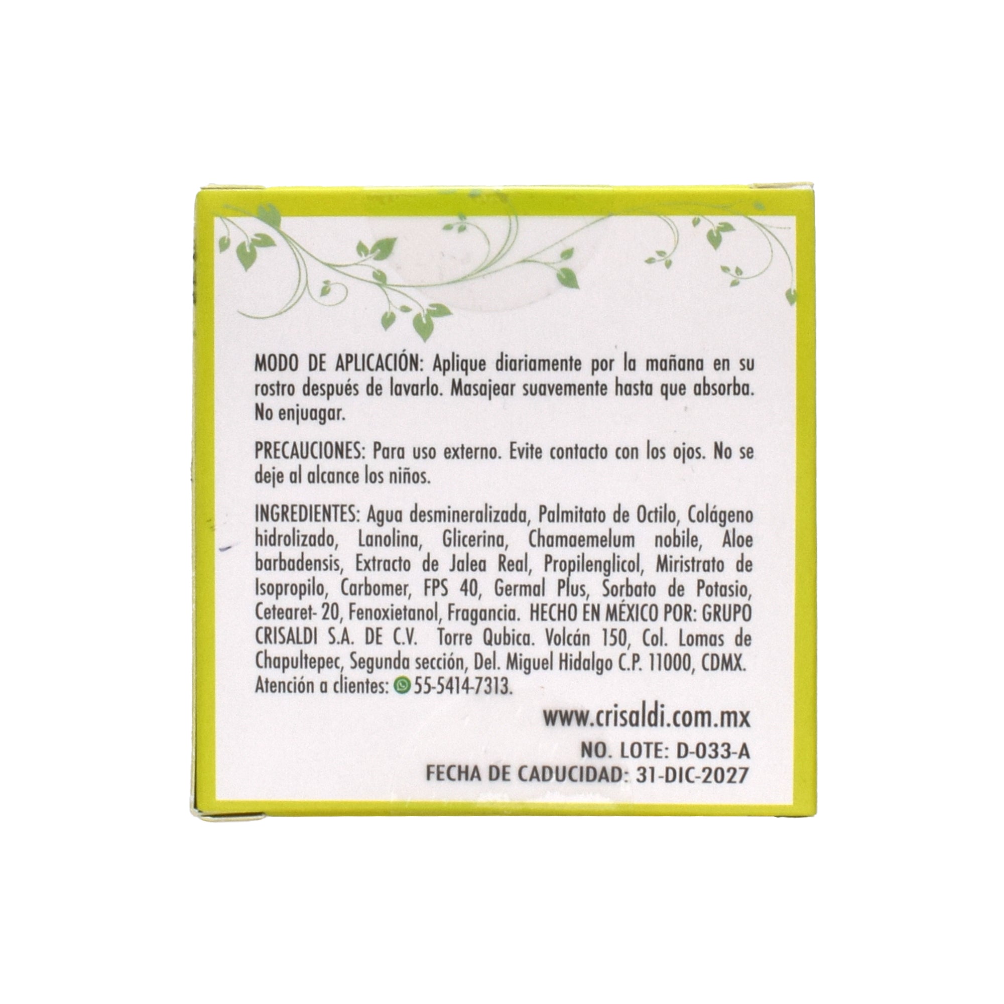 Crema Facial Humectante Dia 110 Ml