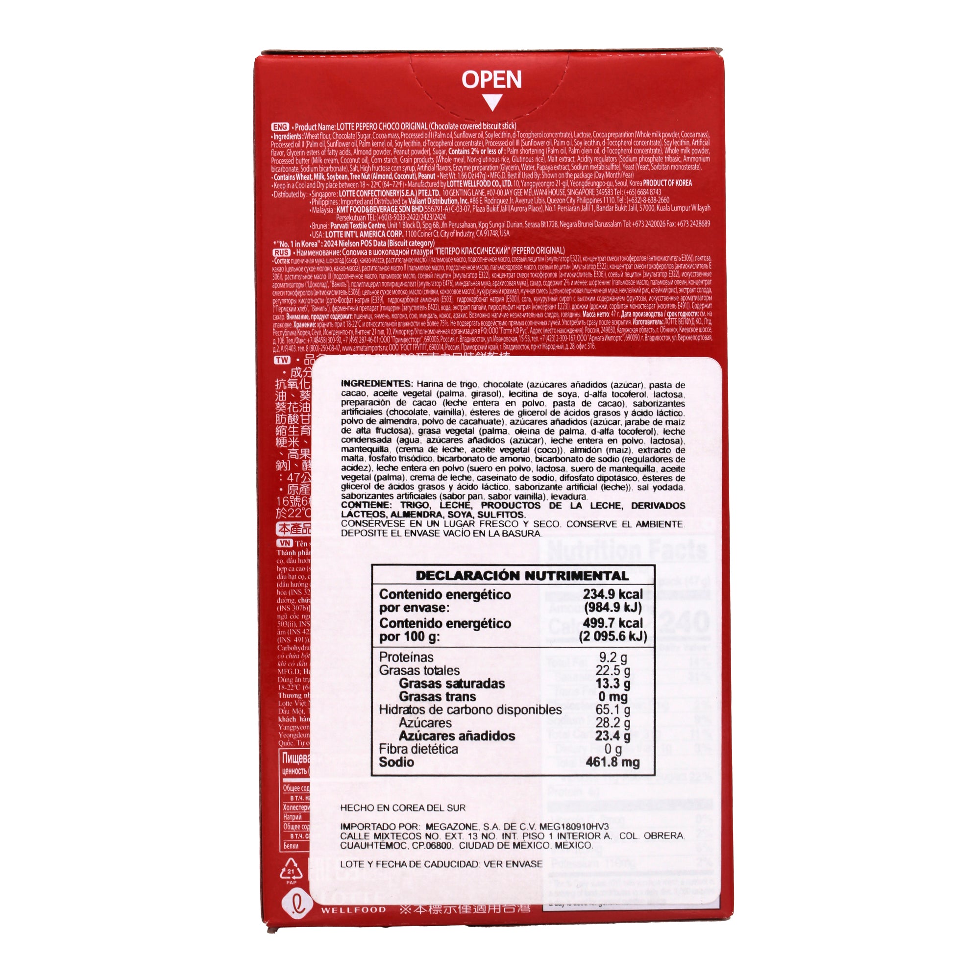 Palito De Pan Chocolate 47 G