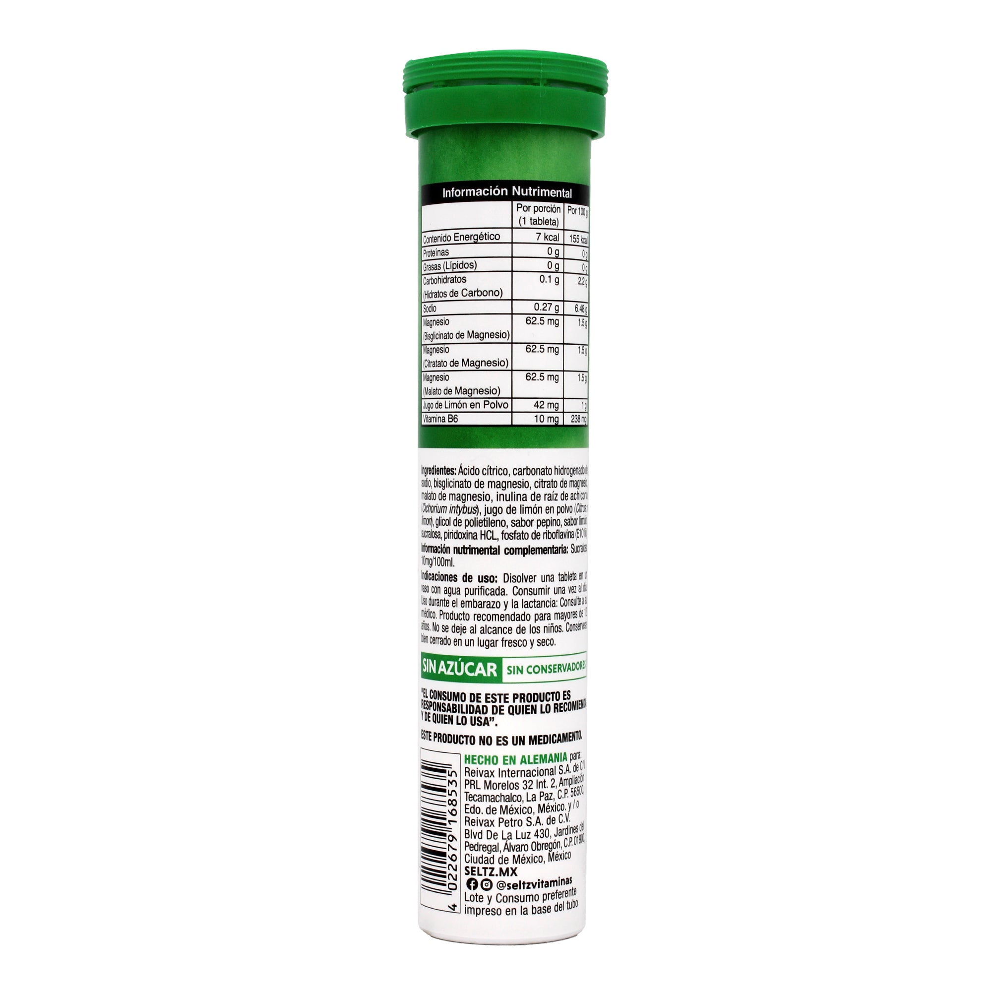 Magnesio Complex Pepino Limon Efervescente 20 Tab