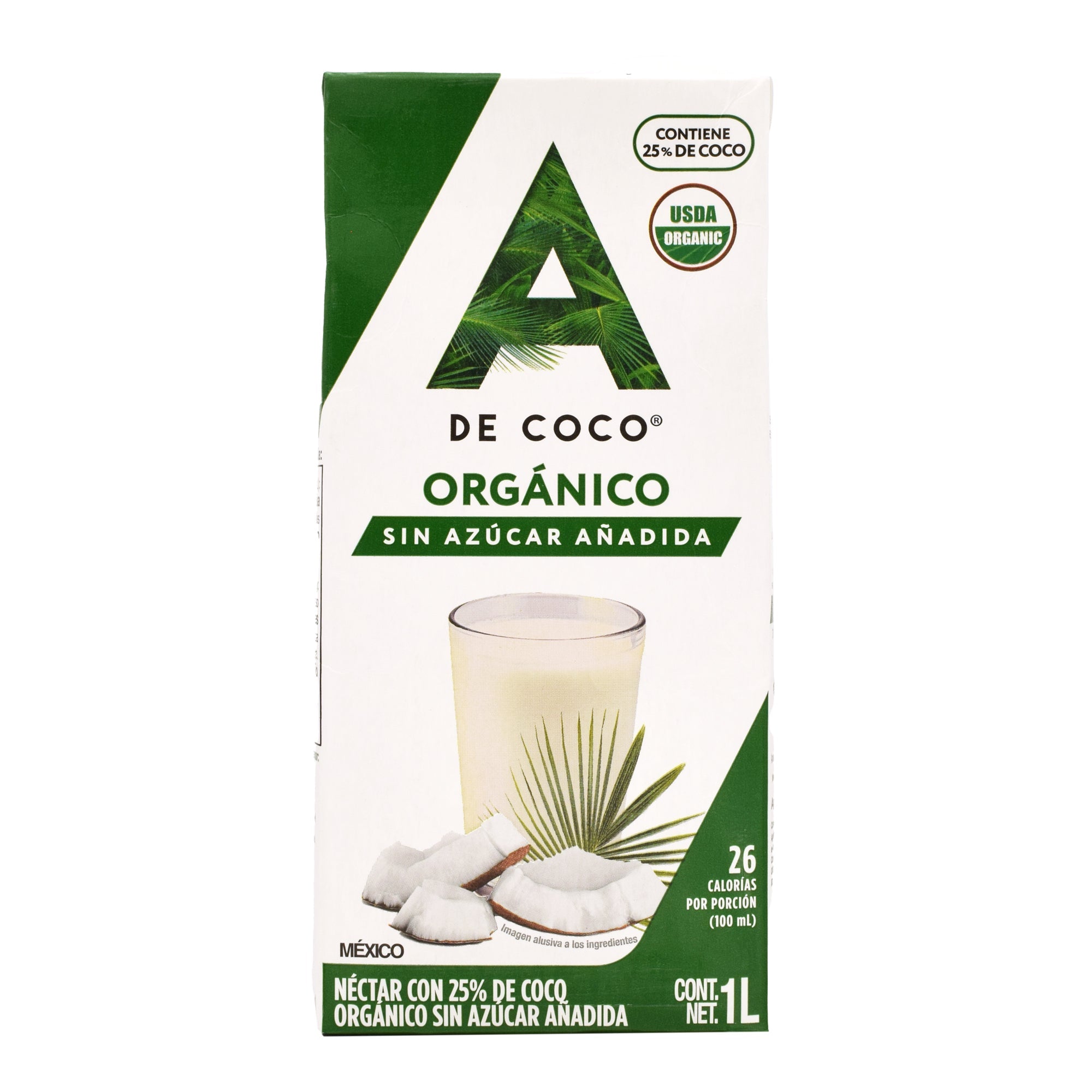 Bebida De Coco Organico 1L