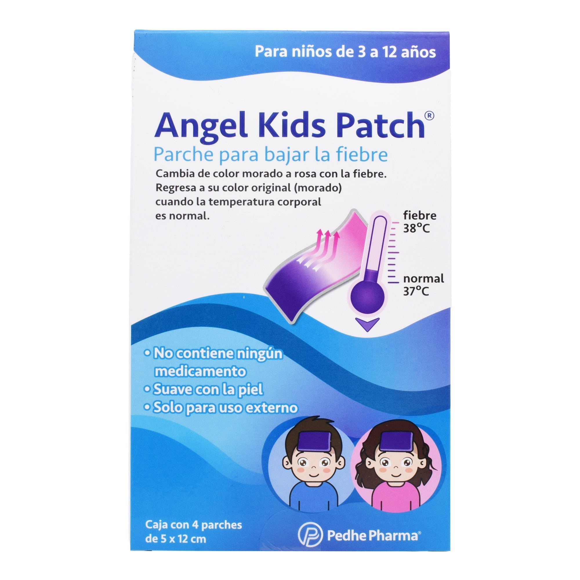 Parche Para Bajar La Fiebre Kids 4 Pzas