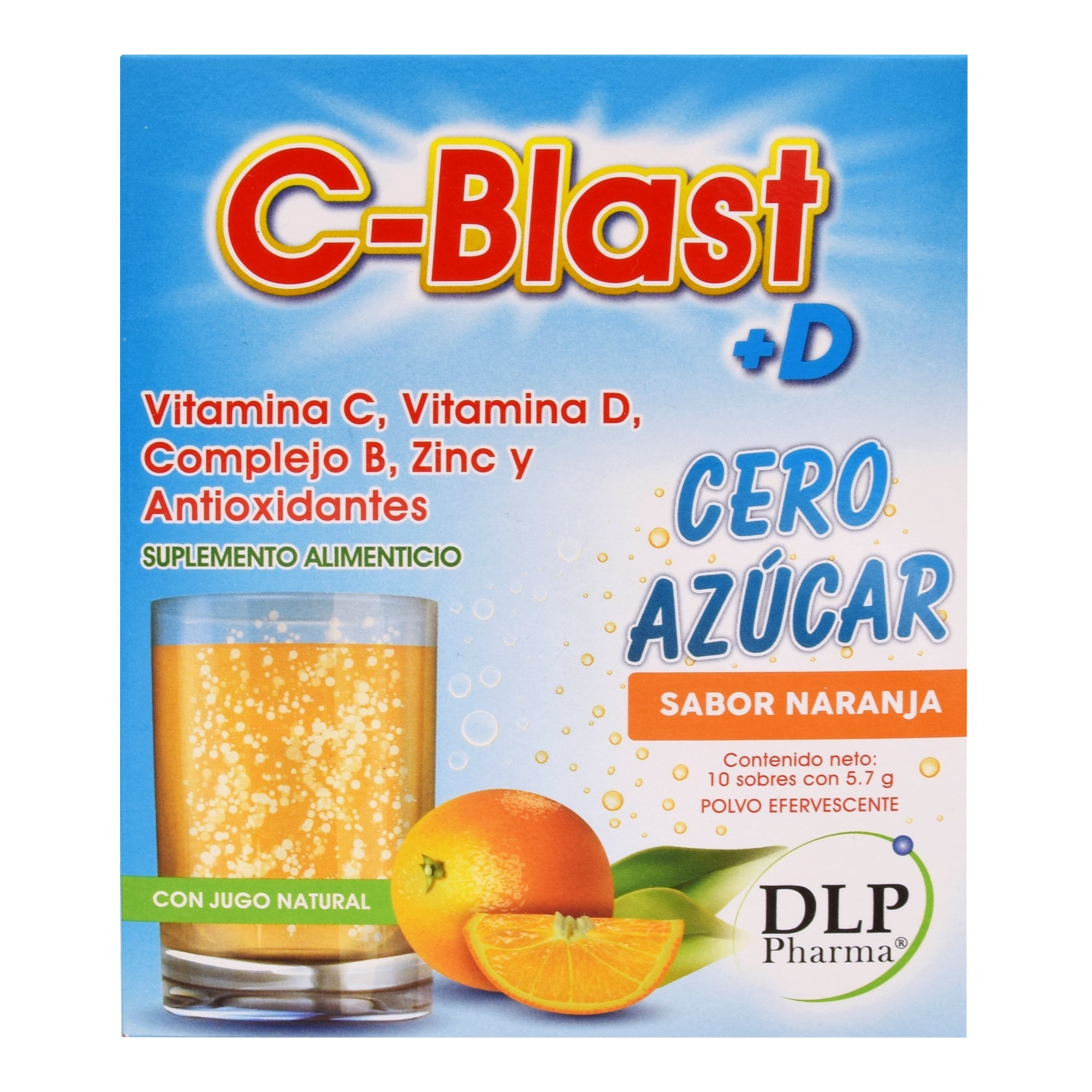 C Blast Cero Azucar Naranja 10 Sob