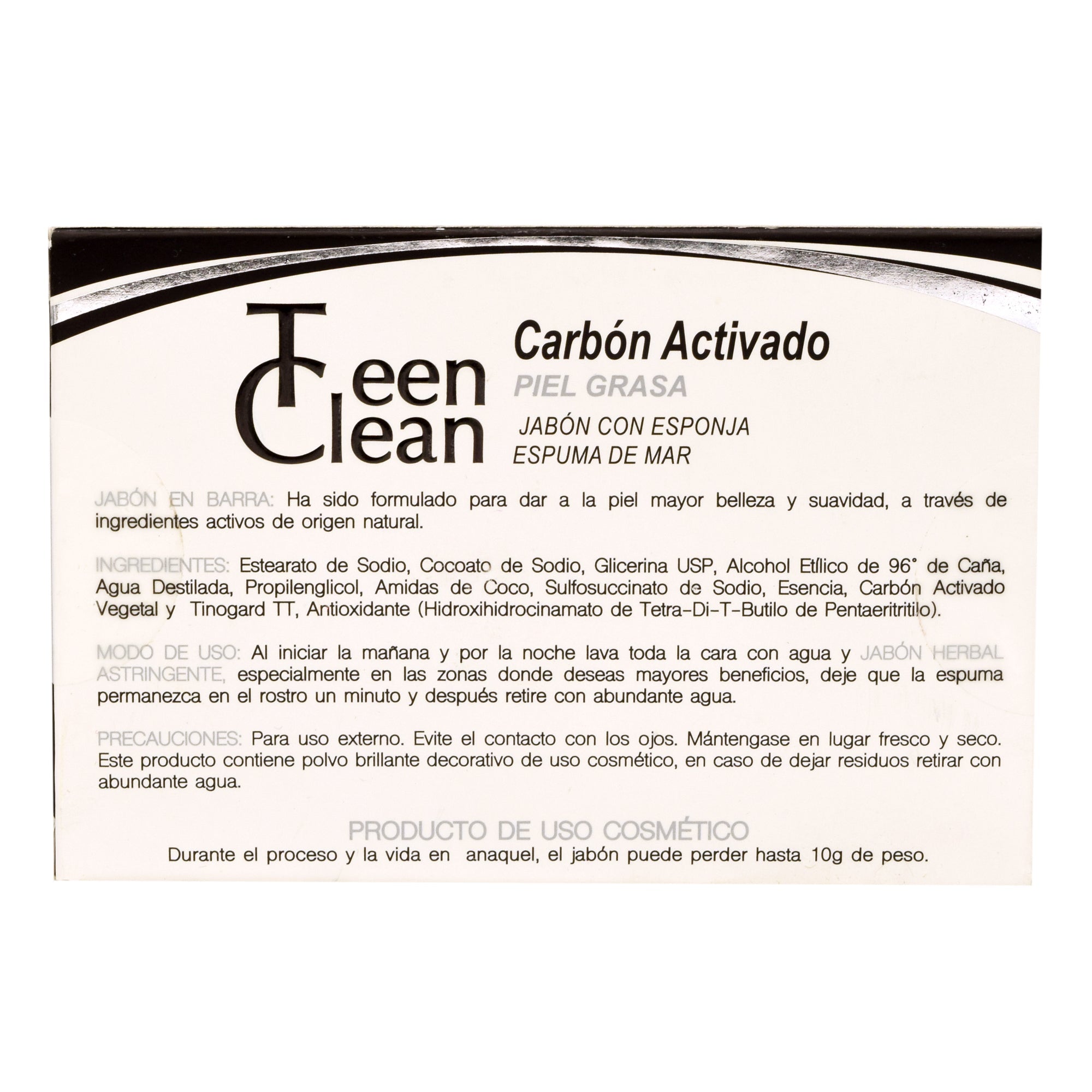 Jabon Esponja De Carbon Activado 100 G