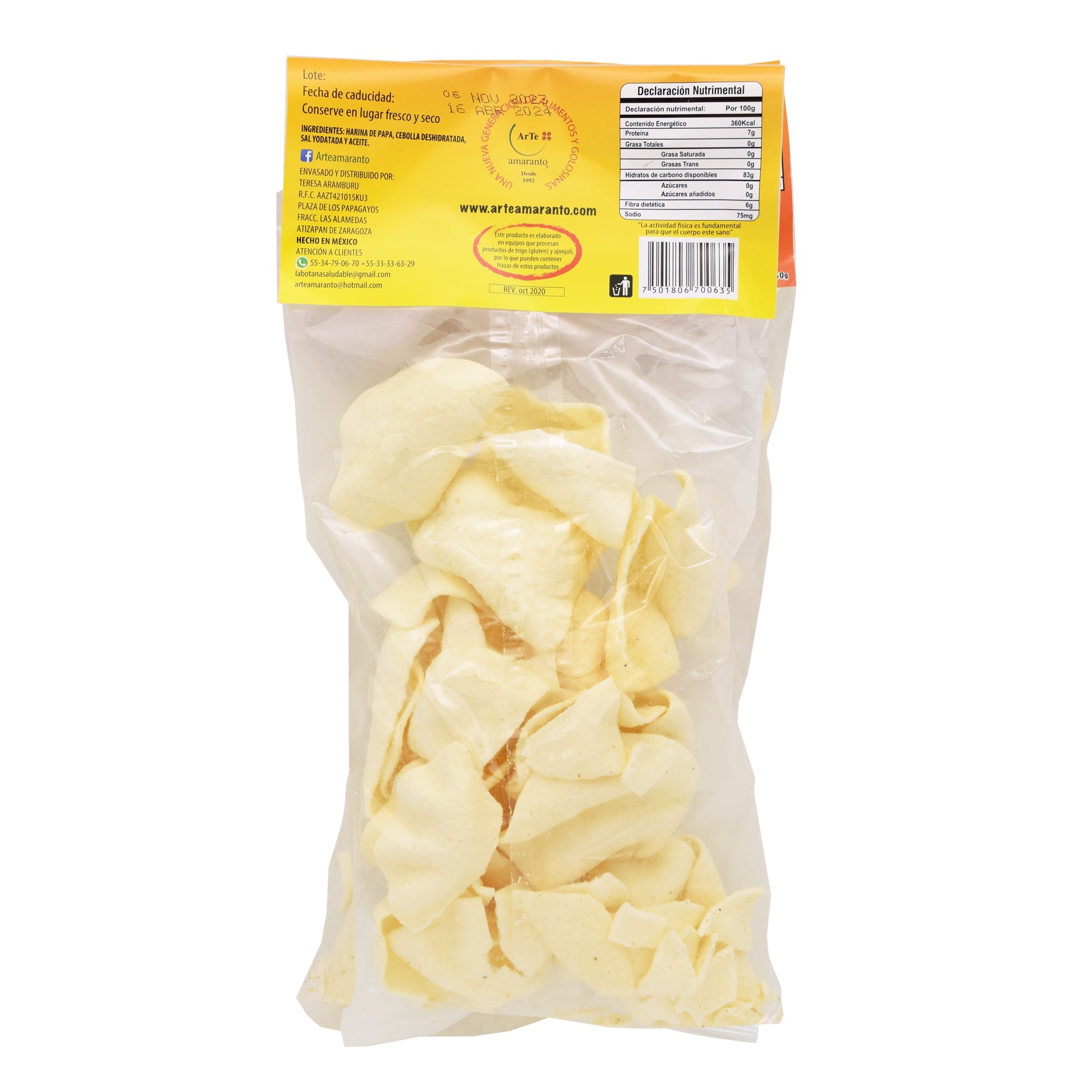 Papas Light Sab Cebolla 50 G (Caja 20)