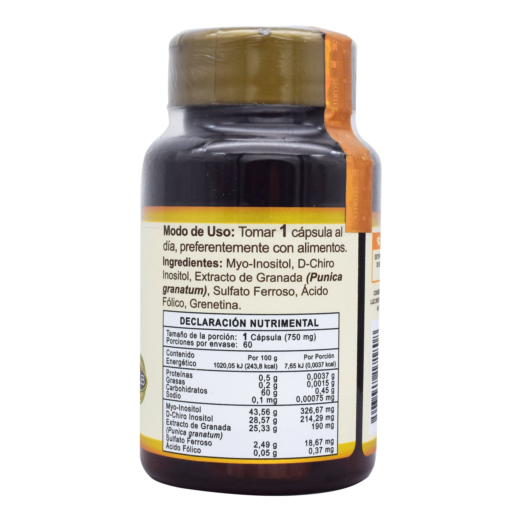 Inositol Myo D Chiro Acido Folico 60 Cap