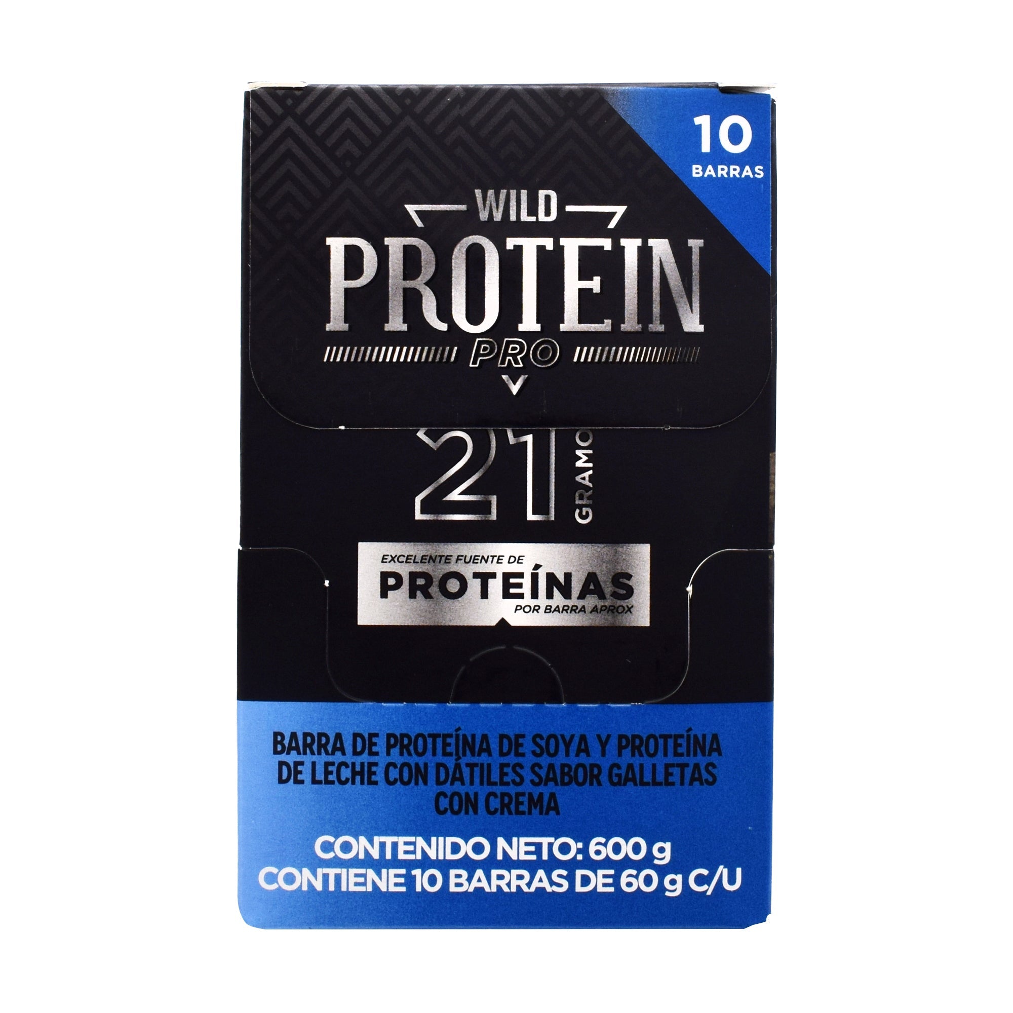 Barra Proteina De Soya Y Leche Galletas Con Crema 10 Barras 60 G C/u (PAQUETE 10)