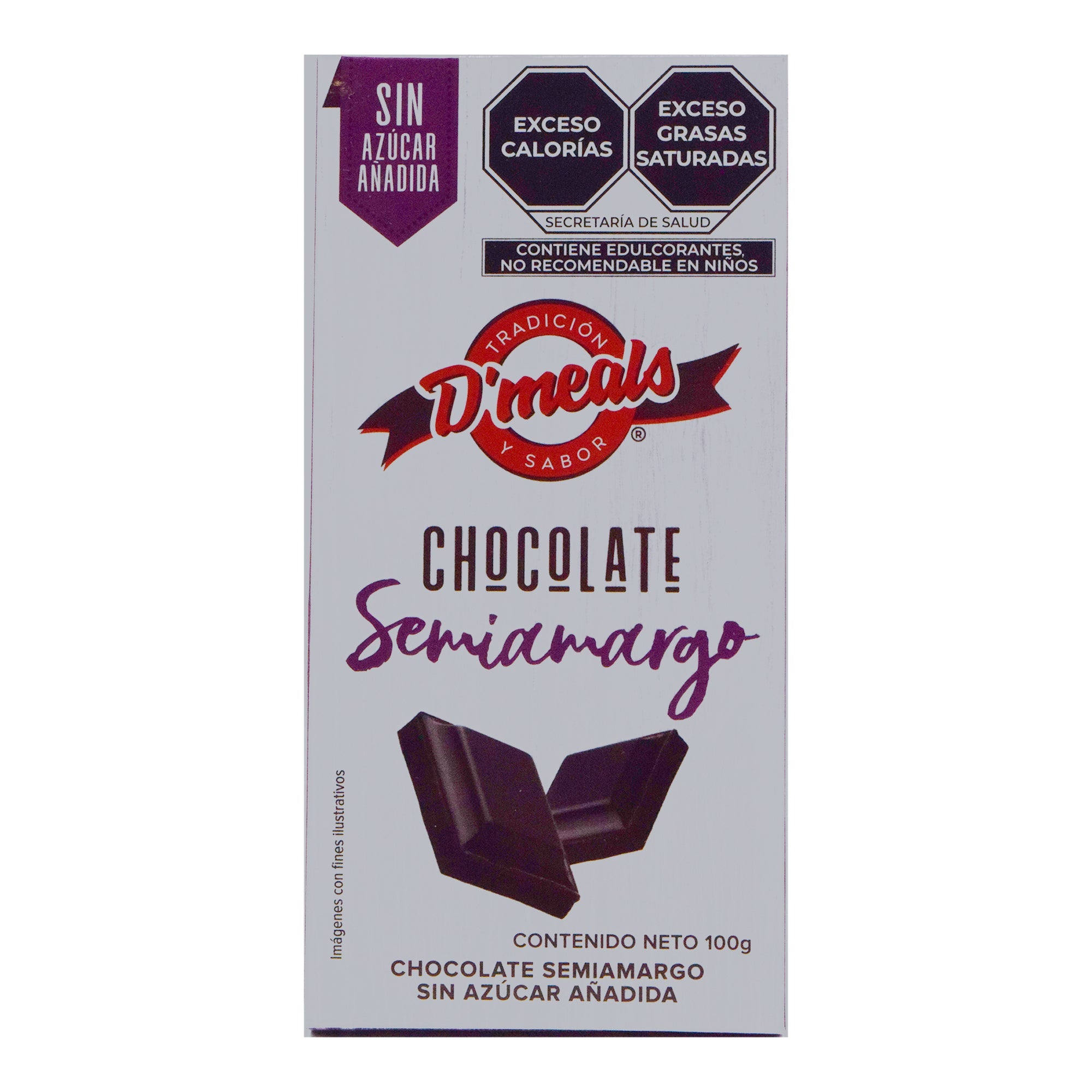 Chocolate Semi Amargo Sin Azucar 100 G