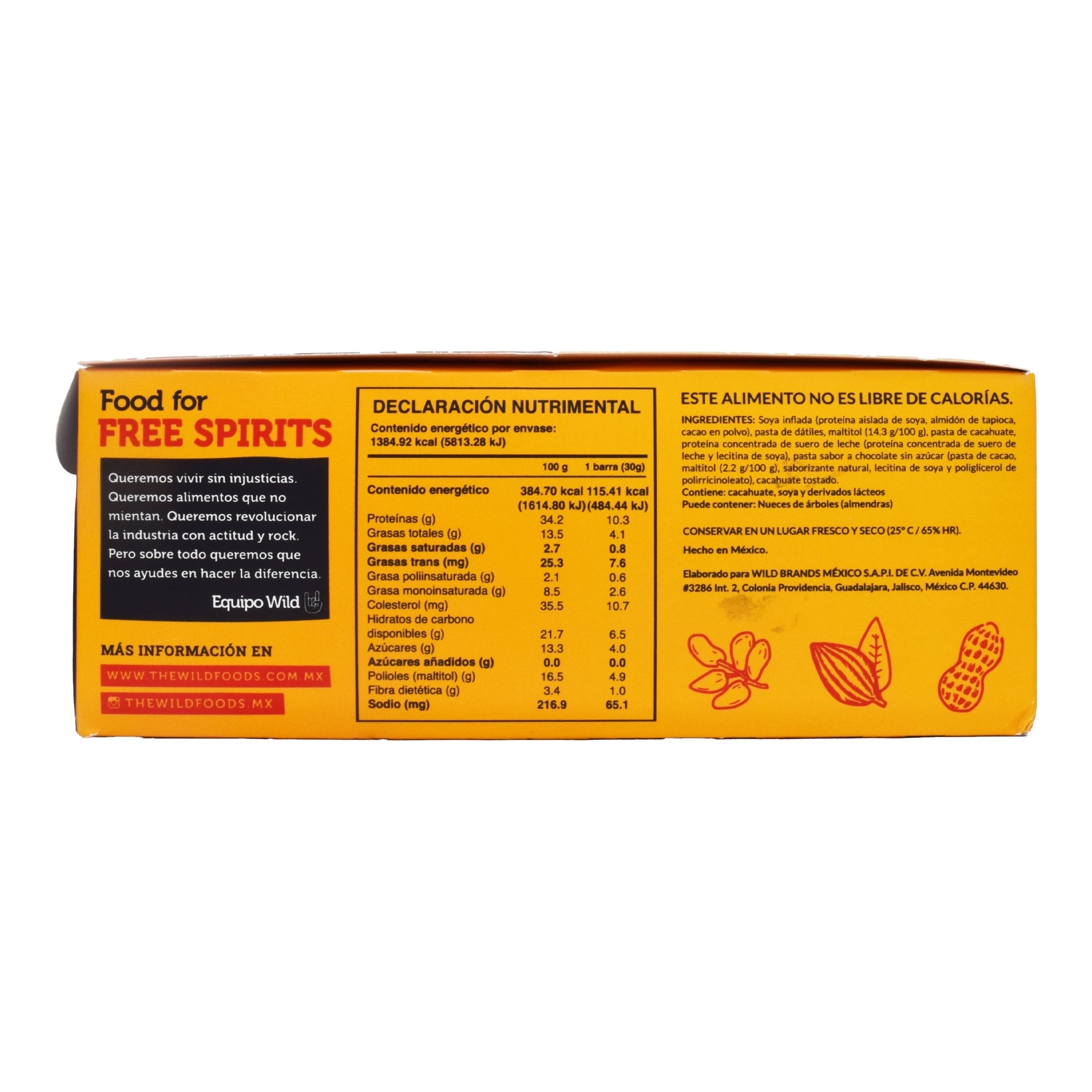 Mini Barra De Proteina Chocolate Cacahuate 30 G (PAQUETE 12)