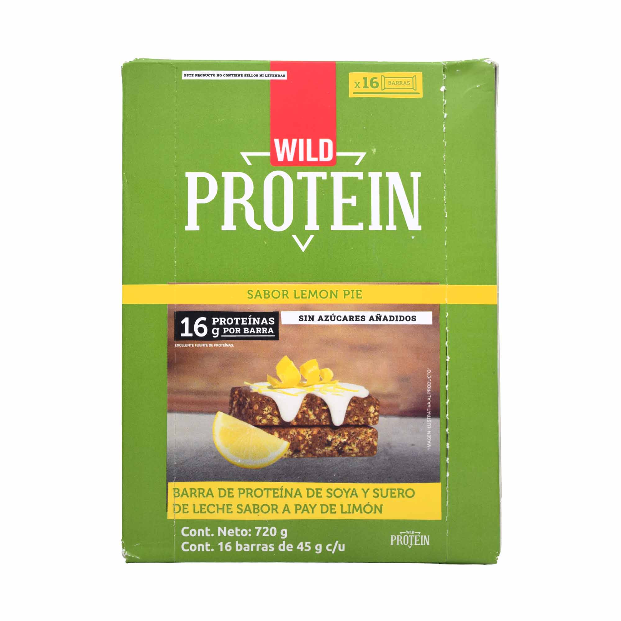 Barra De Proteina Pay De Limon 45 G (PAQUETE 16)