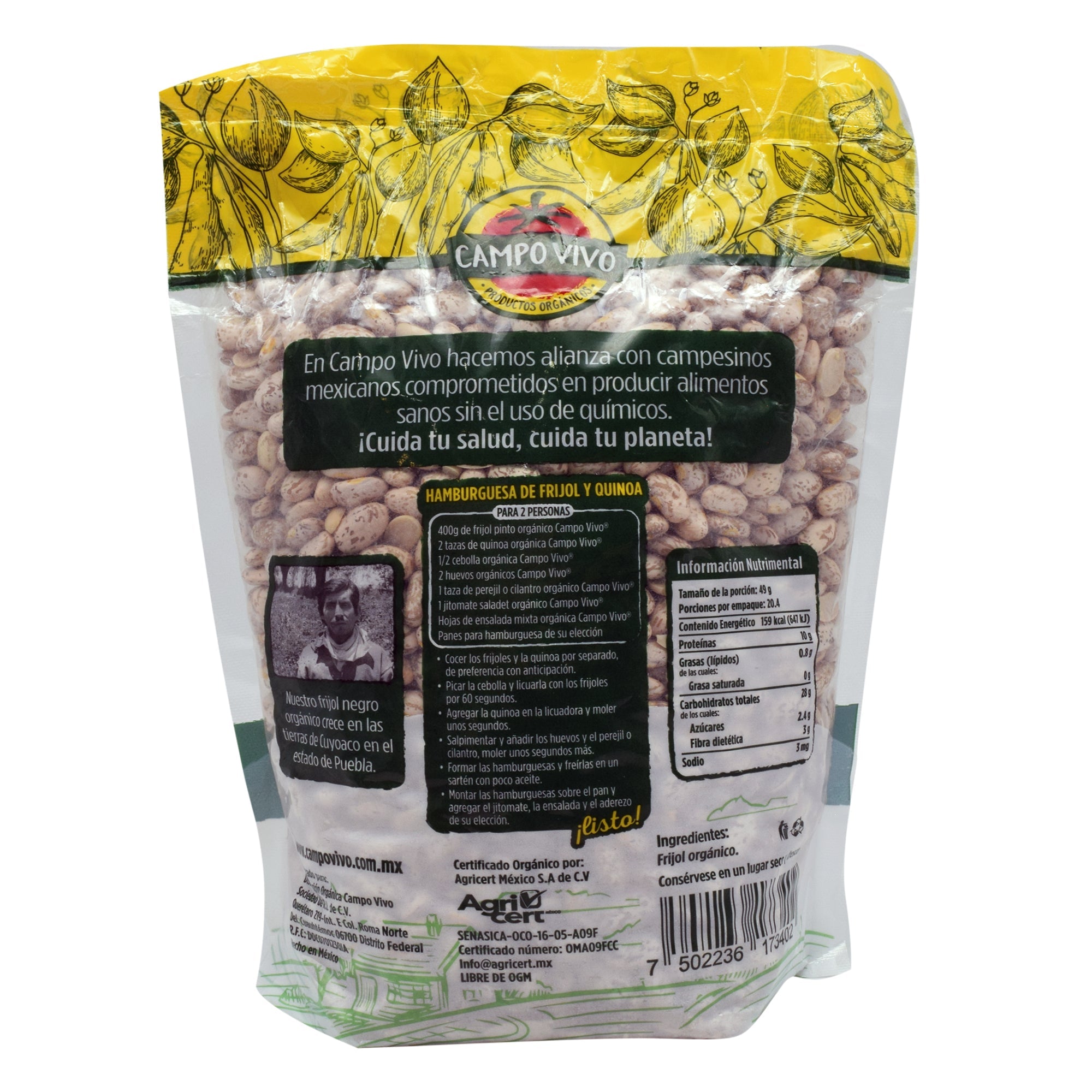 Frijol Pinto Organico 1 Kg