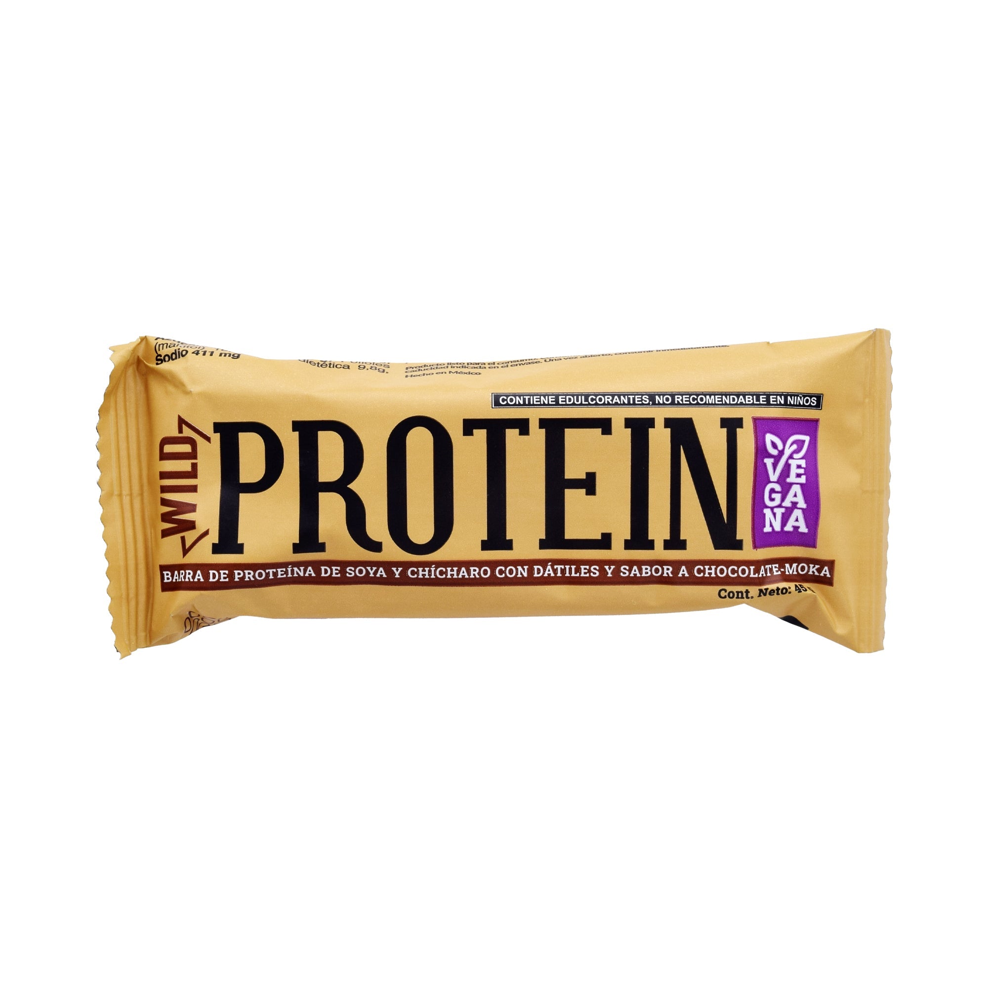 Barra Proteina Soya Y Chicharo Chocolate Moka 16 Barras 45 G C/u (PAQUETE 16)