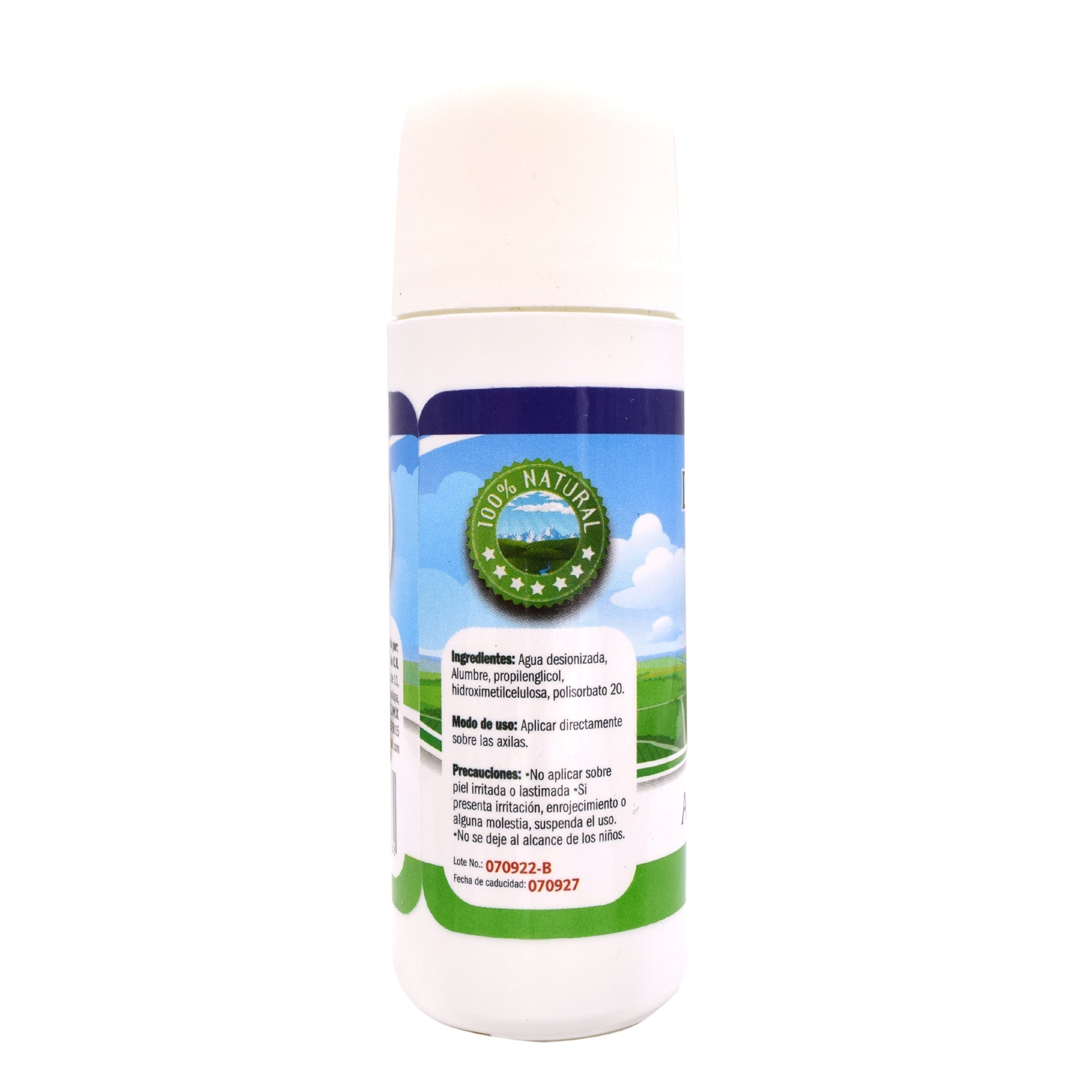 Desodorante Natural Con Alumbre 90 Ml