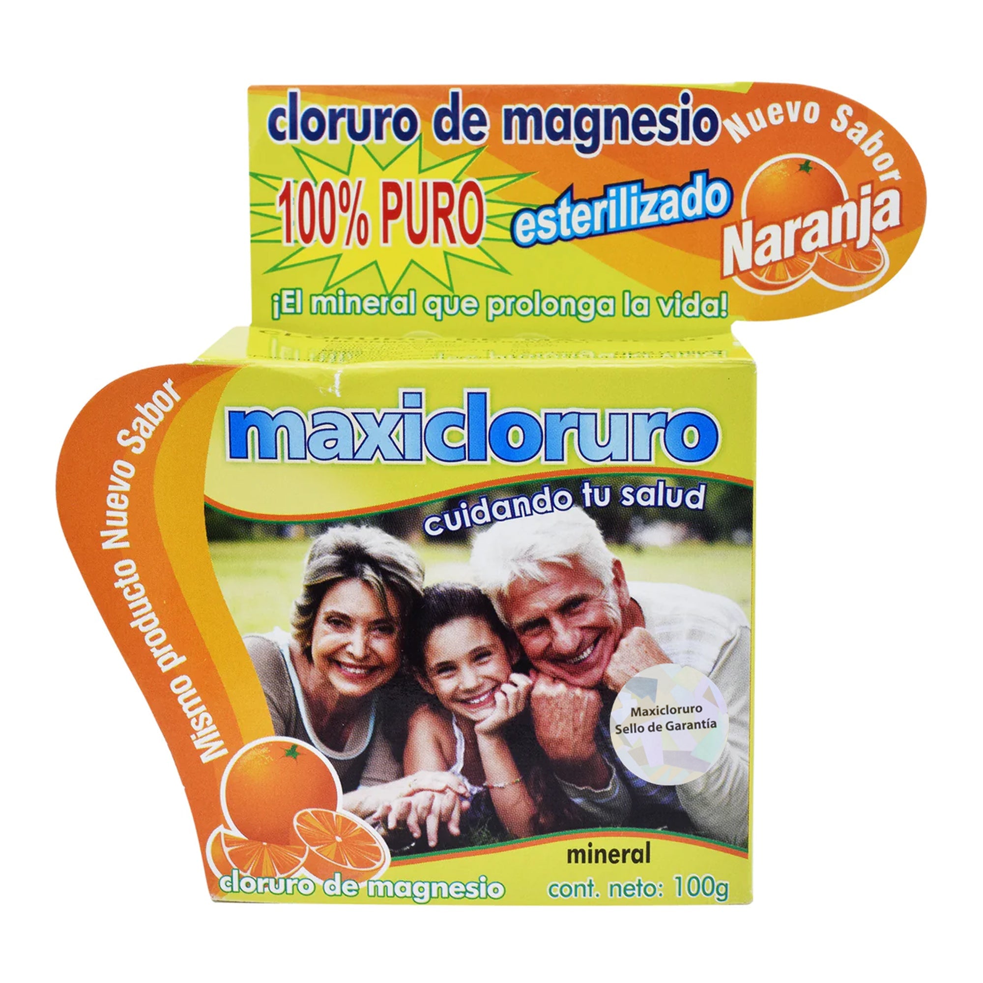 Cloruro De Magnesio Sabor Naranja 100 G