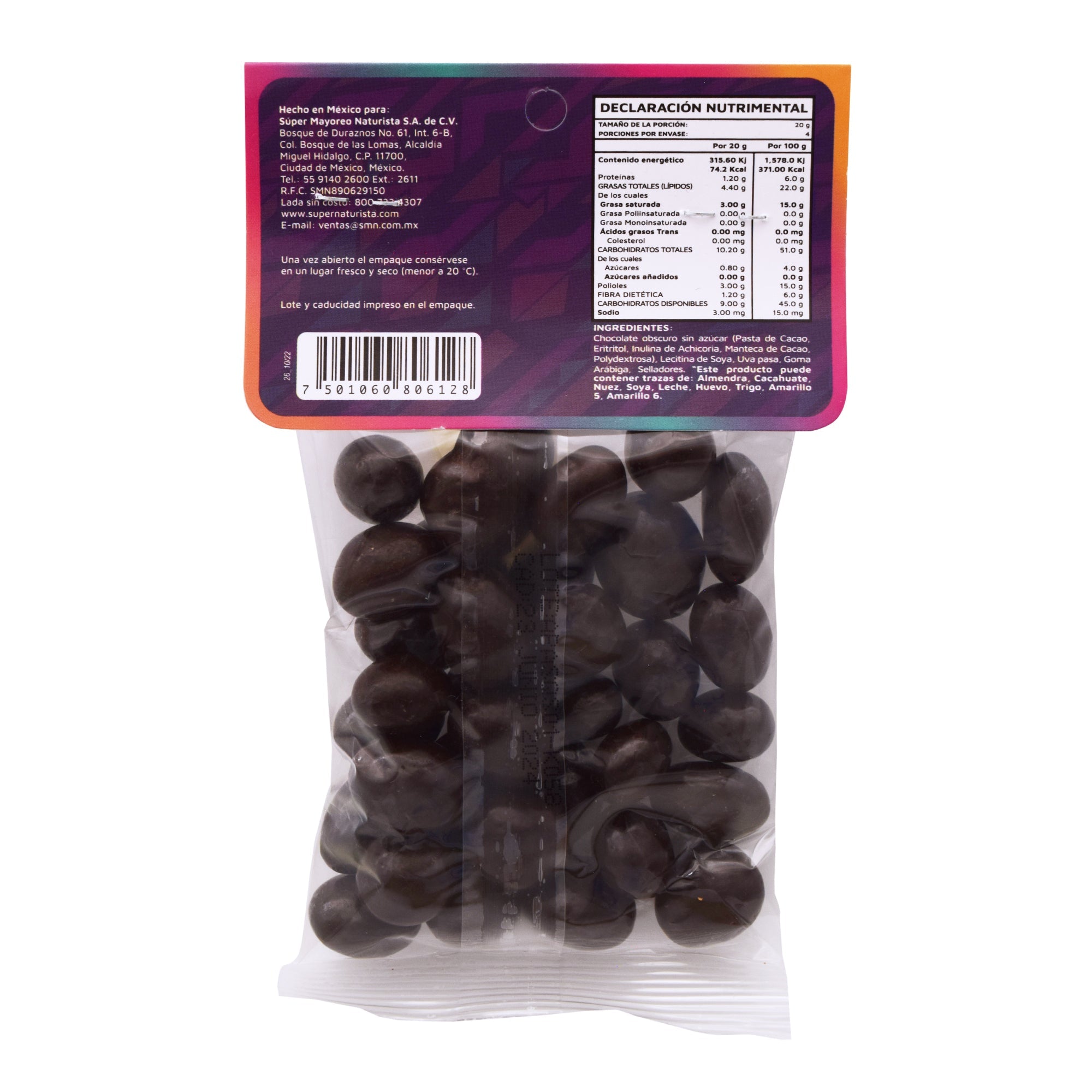 Pasas Con Chocolate  80 G