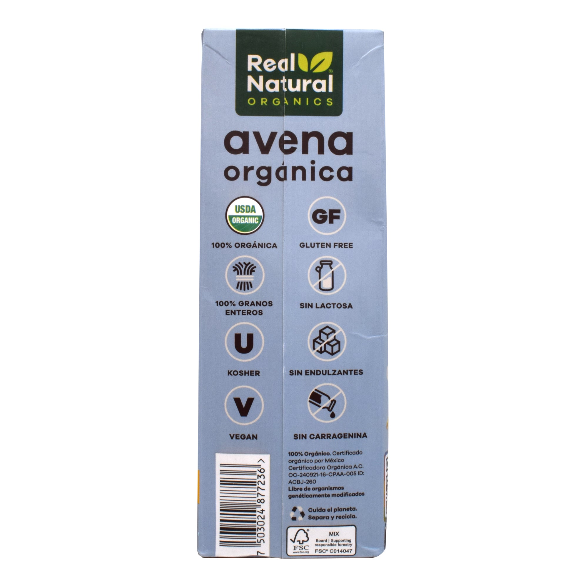 Bebida De Avena Organica 1 L