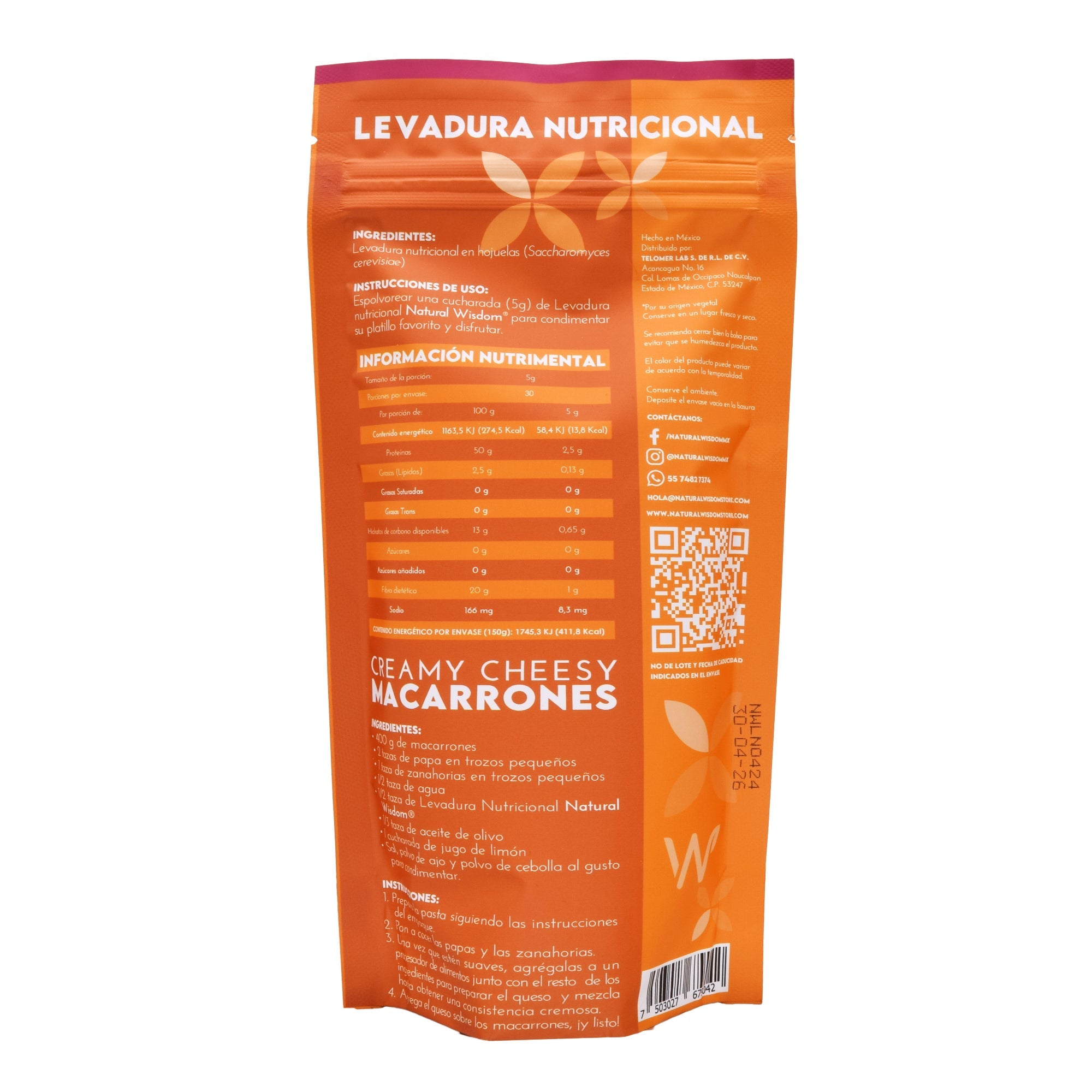 Levadura Nutricional Sab Queso 150 G