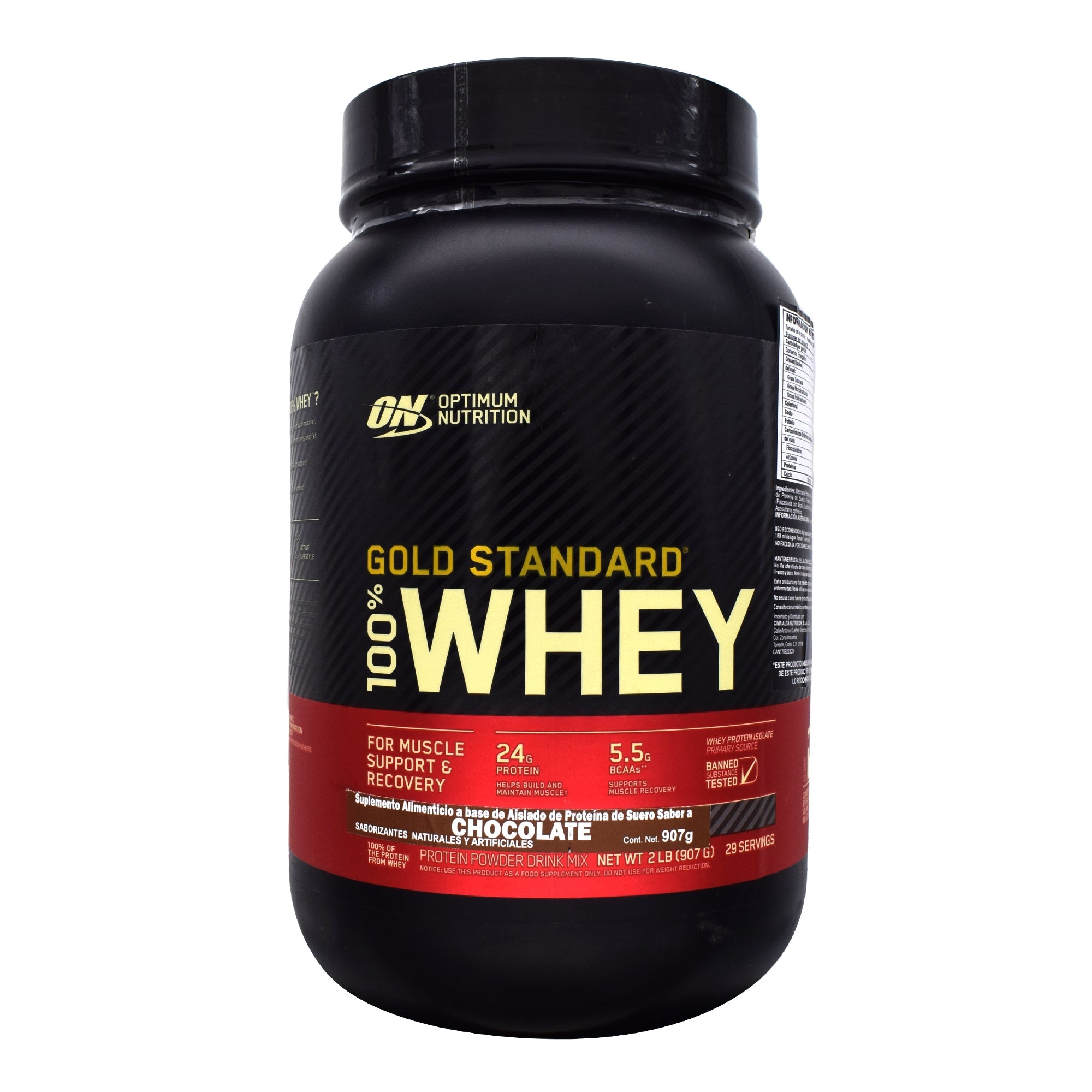 On 100% Whey Gold Std Chocolate 907 G