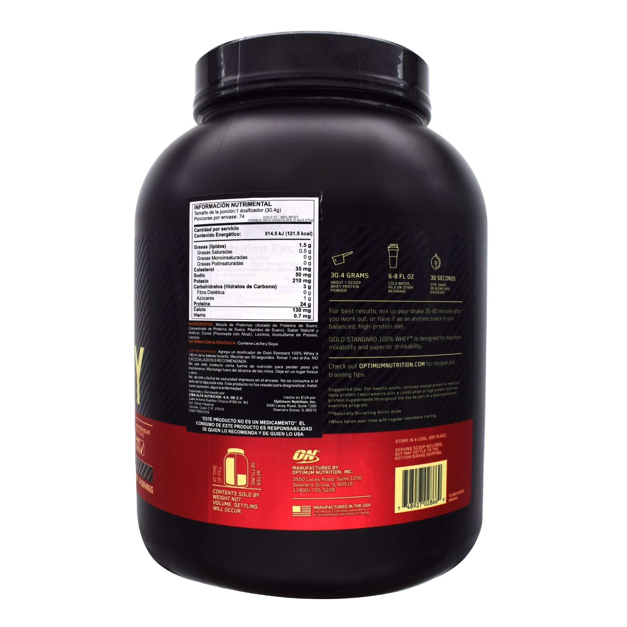 On 100% Whey Gold Std Double Chocolate 5 Lb