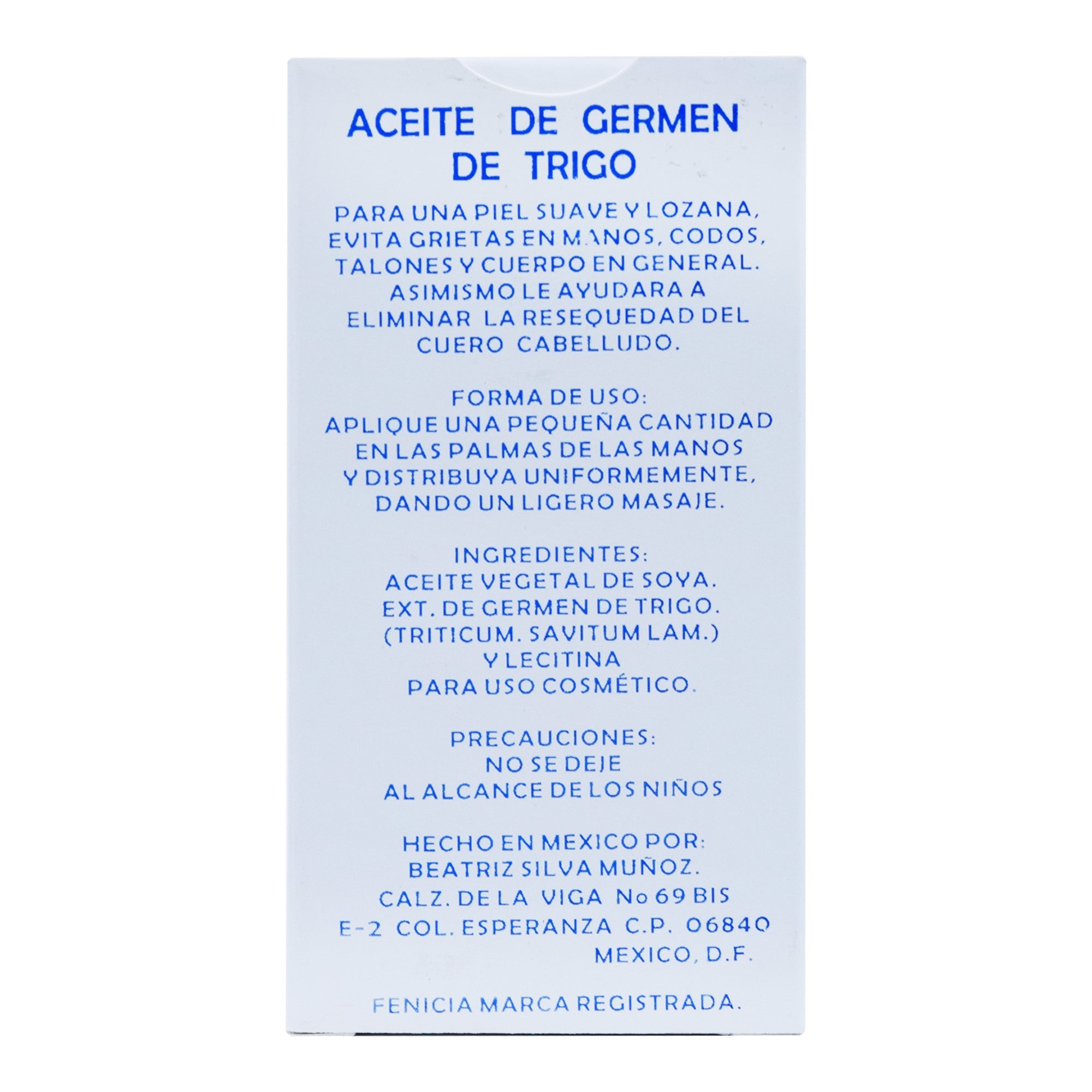 Aceite De Germen De Trigo 60 Ml