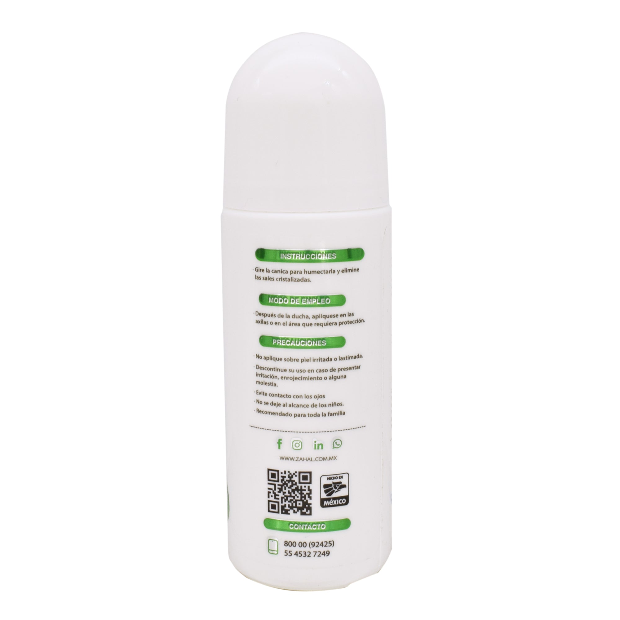 Desodorante Cristal Roll On Unisex 90Ml