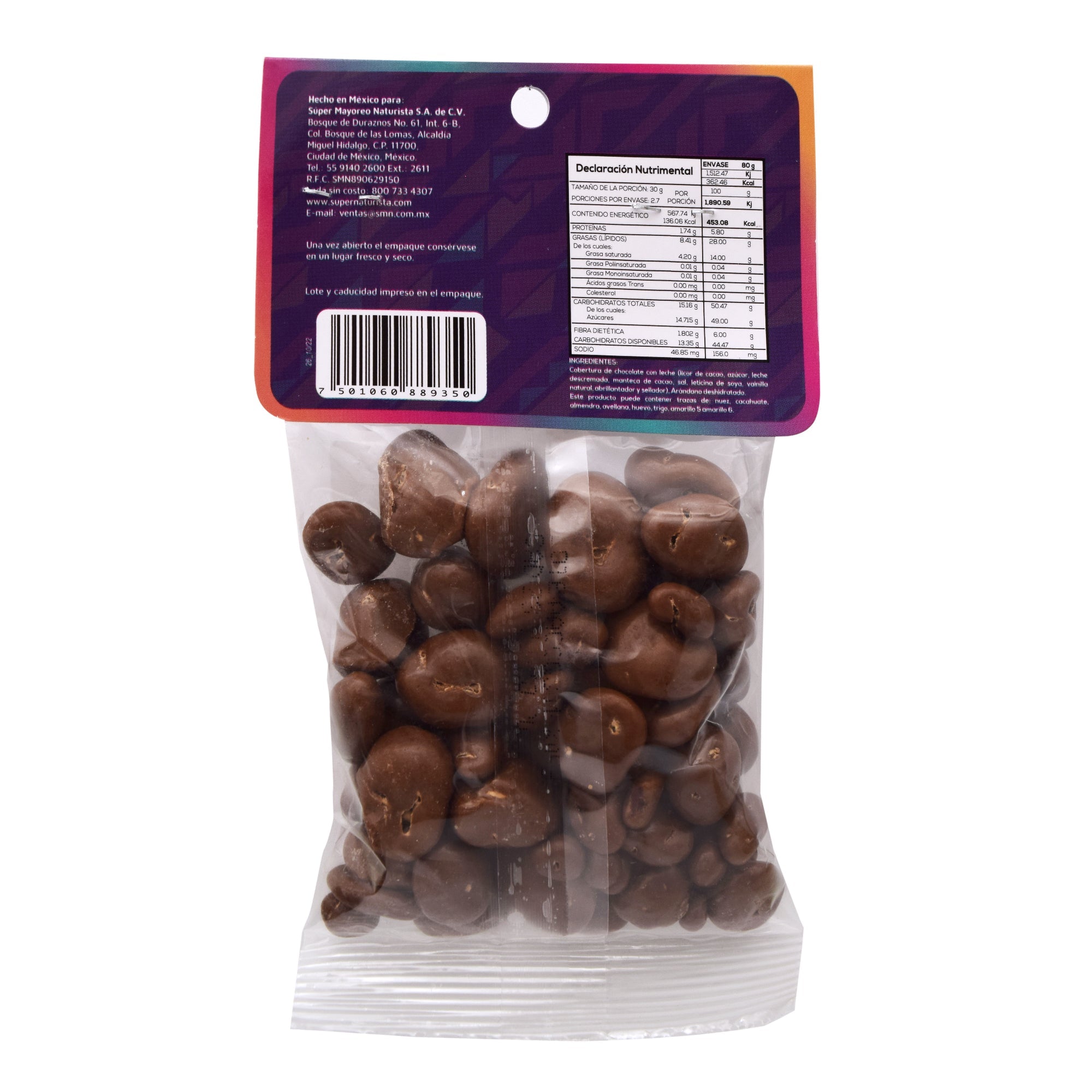 Arandano Con Chocolate 80 G (Caja 12)