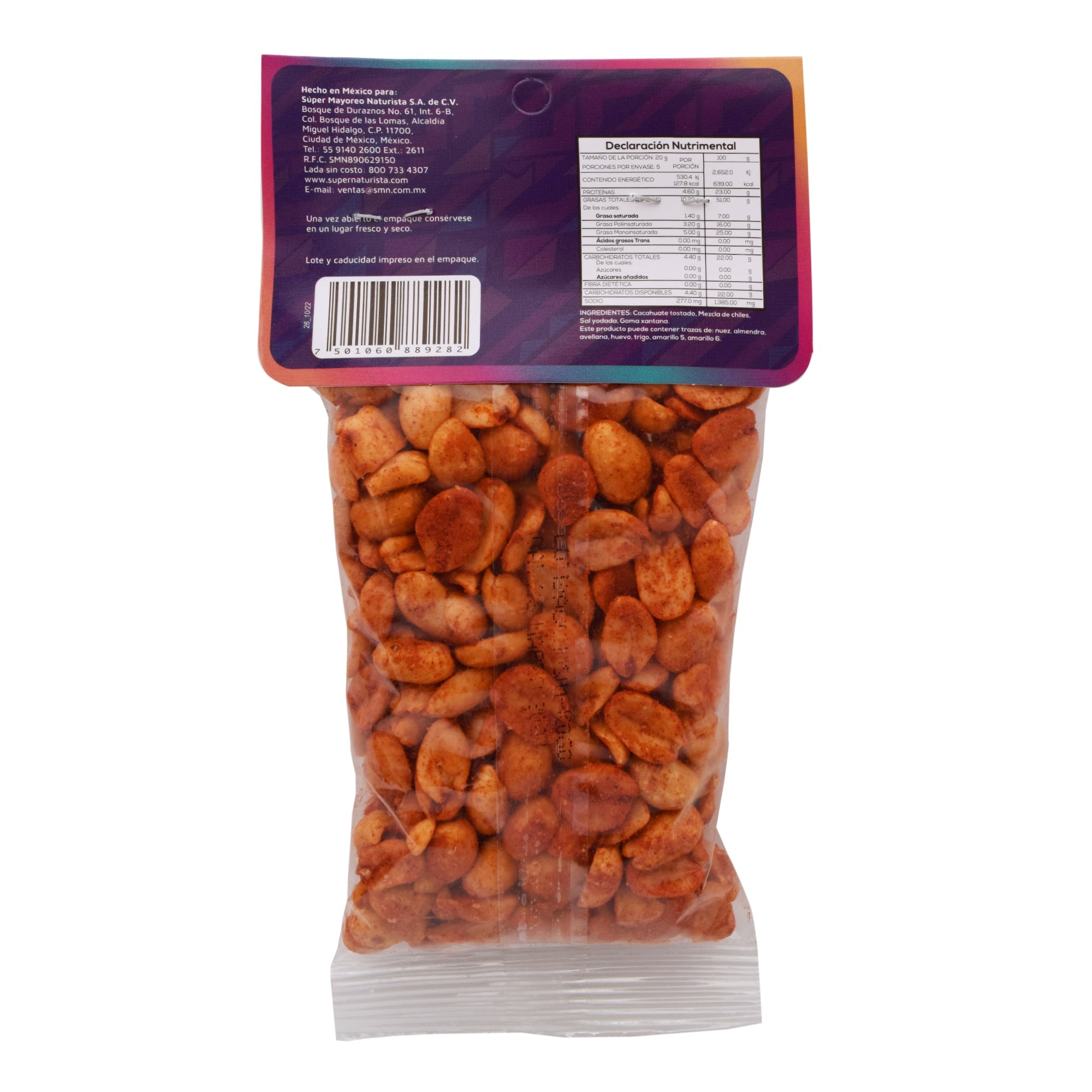 Cacahuate Con Chile 100 G