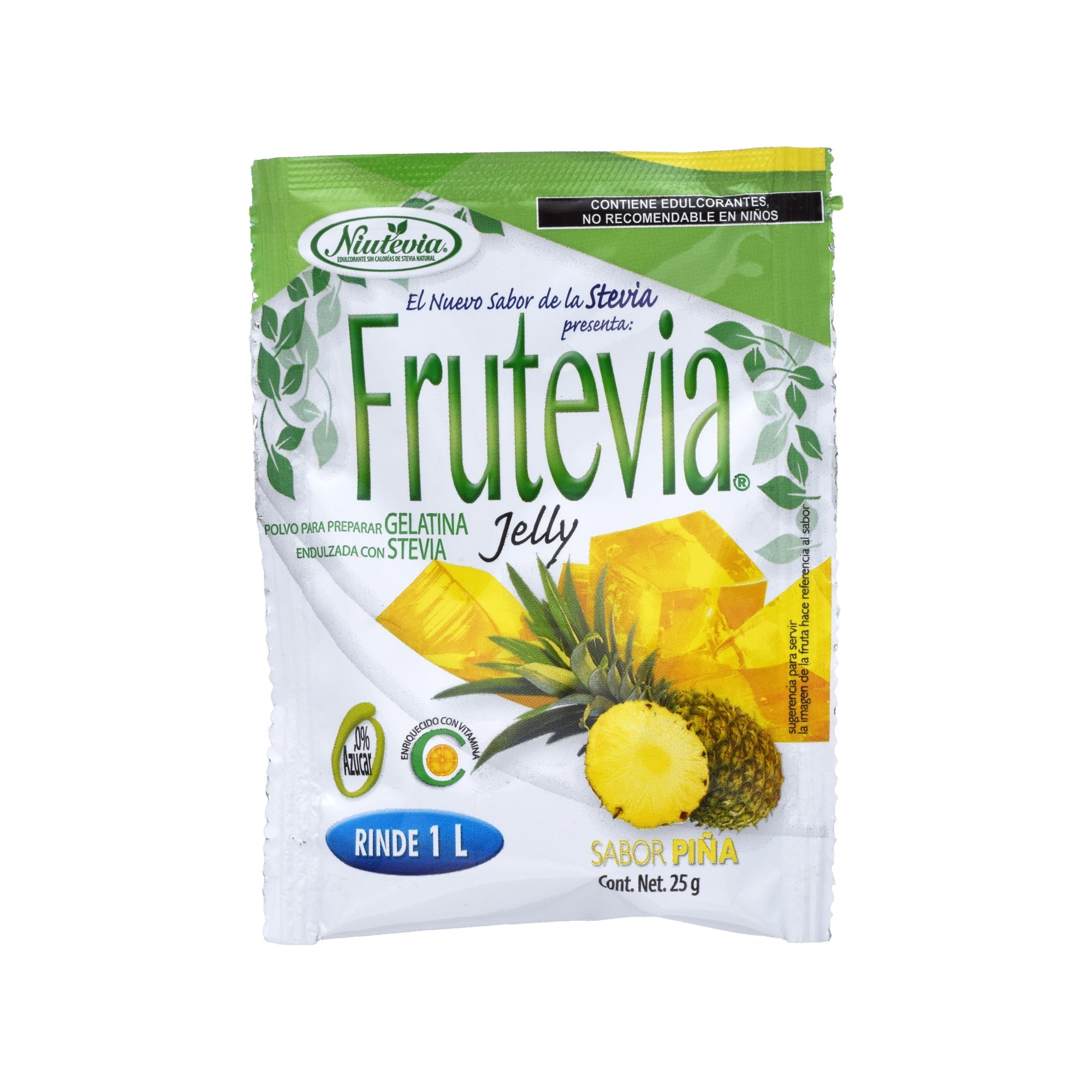 Gelatina Con Stevia Piña 25 G (PAQUETE 24)