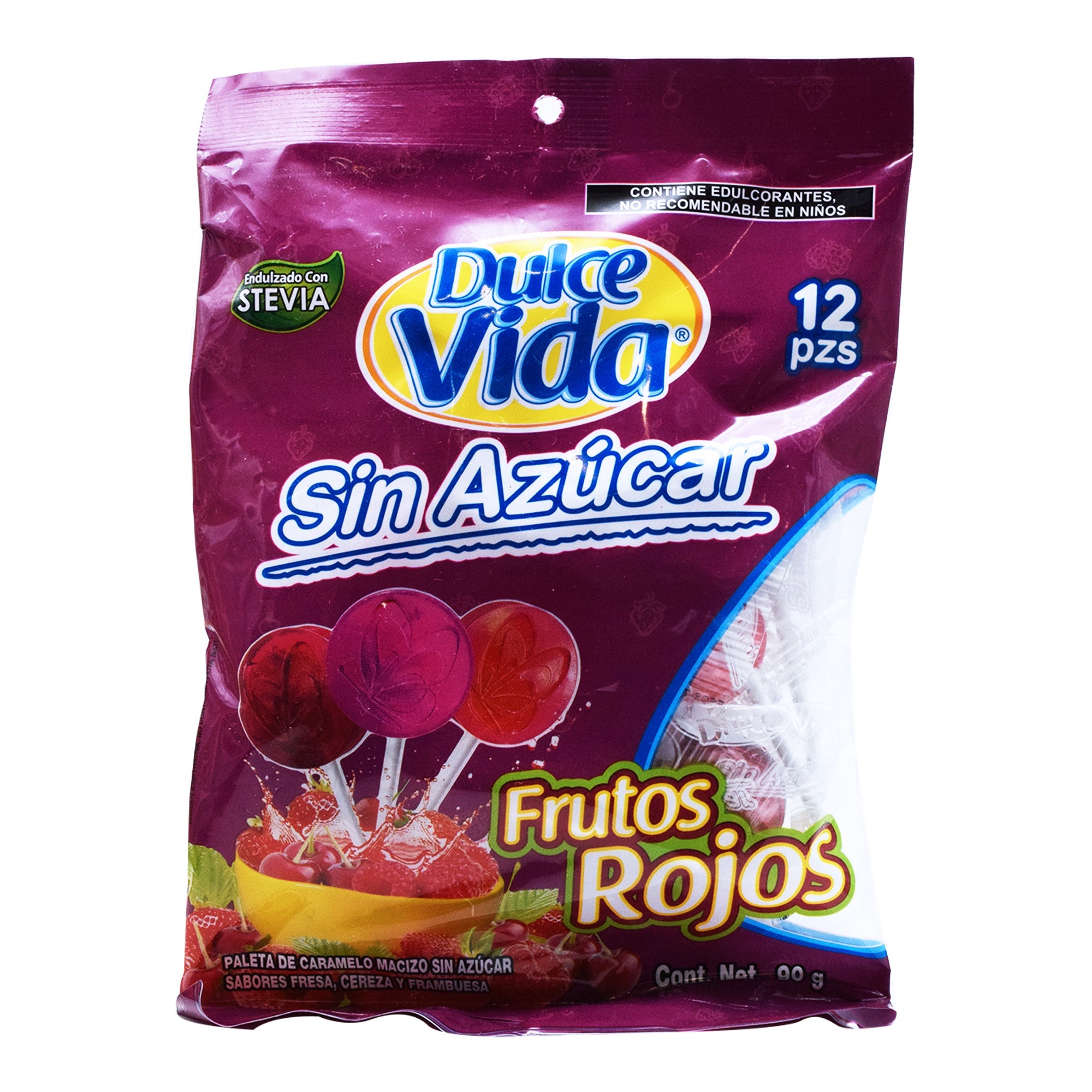 Paleta Sin Azucar Sab Frutos Rojos 90 G