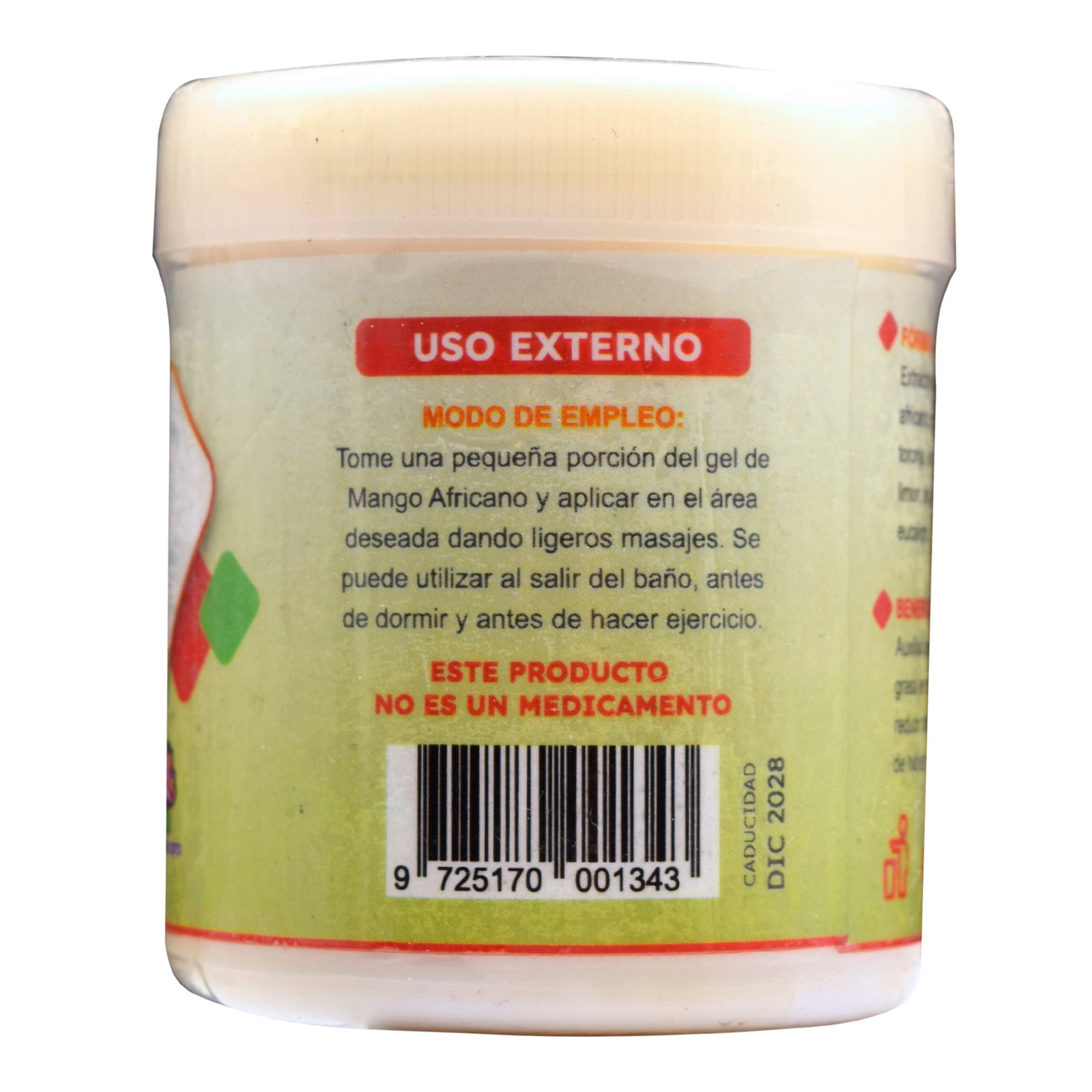 Gel De Mango Africano 170 G