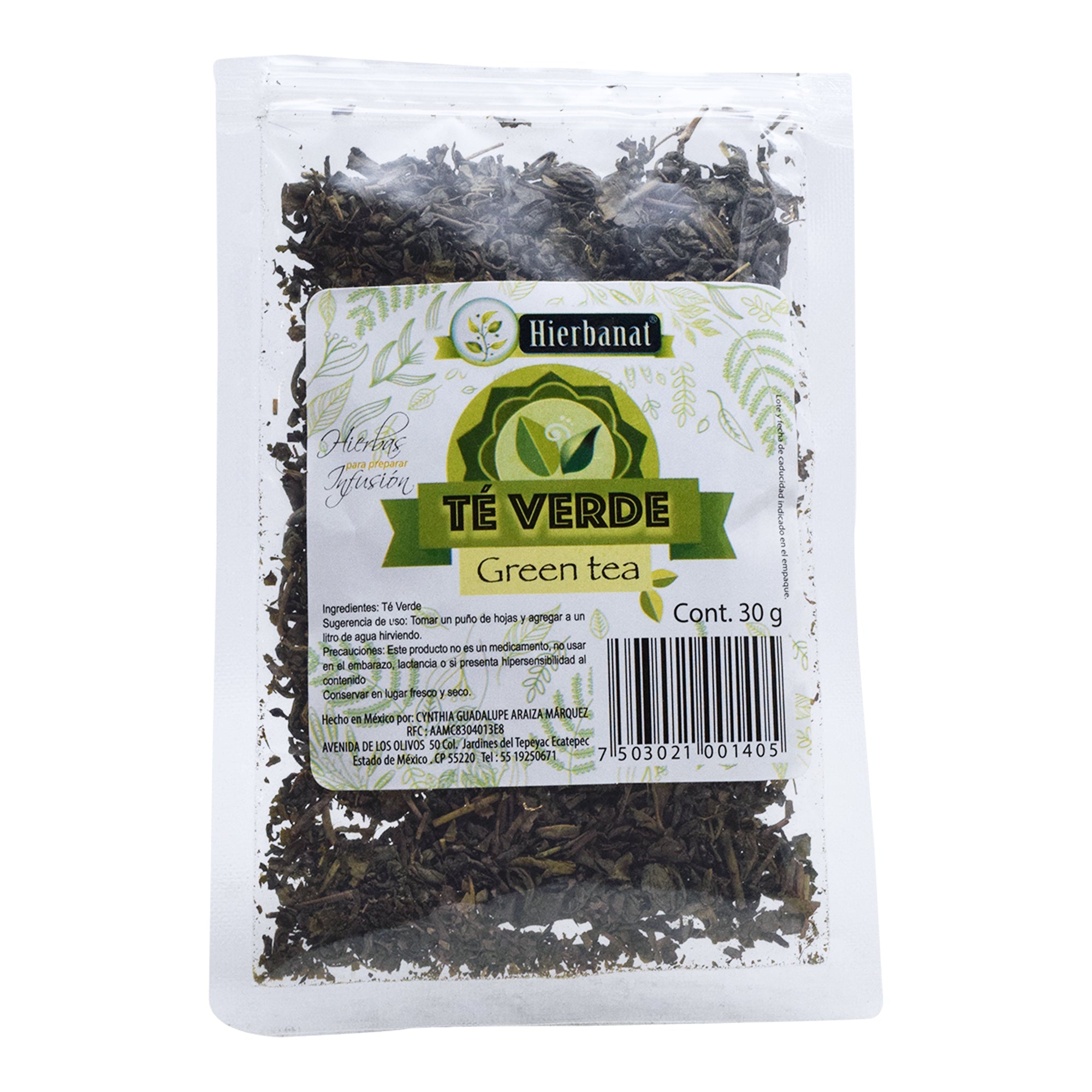 Te Verde En Hoja 30 G