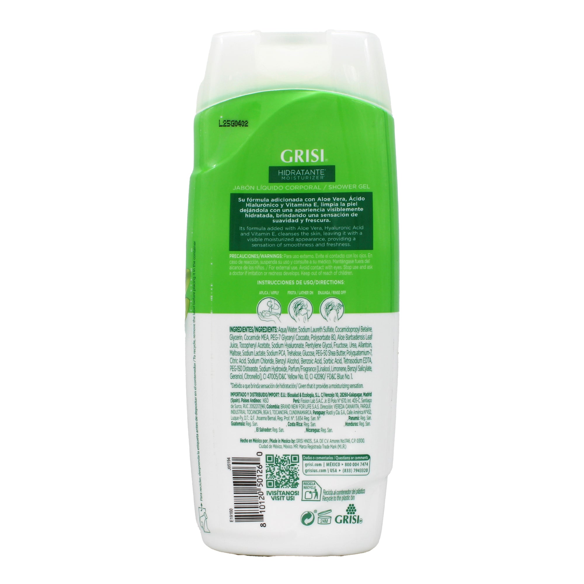 Jabon Liquido Corporal Aloe Vera 450 Ml