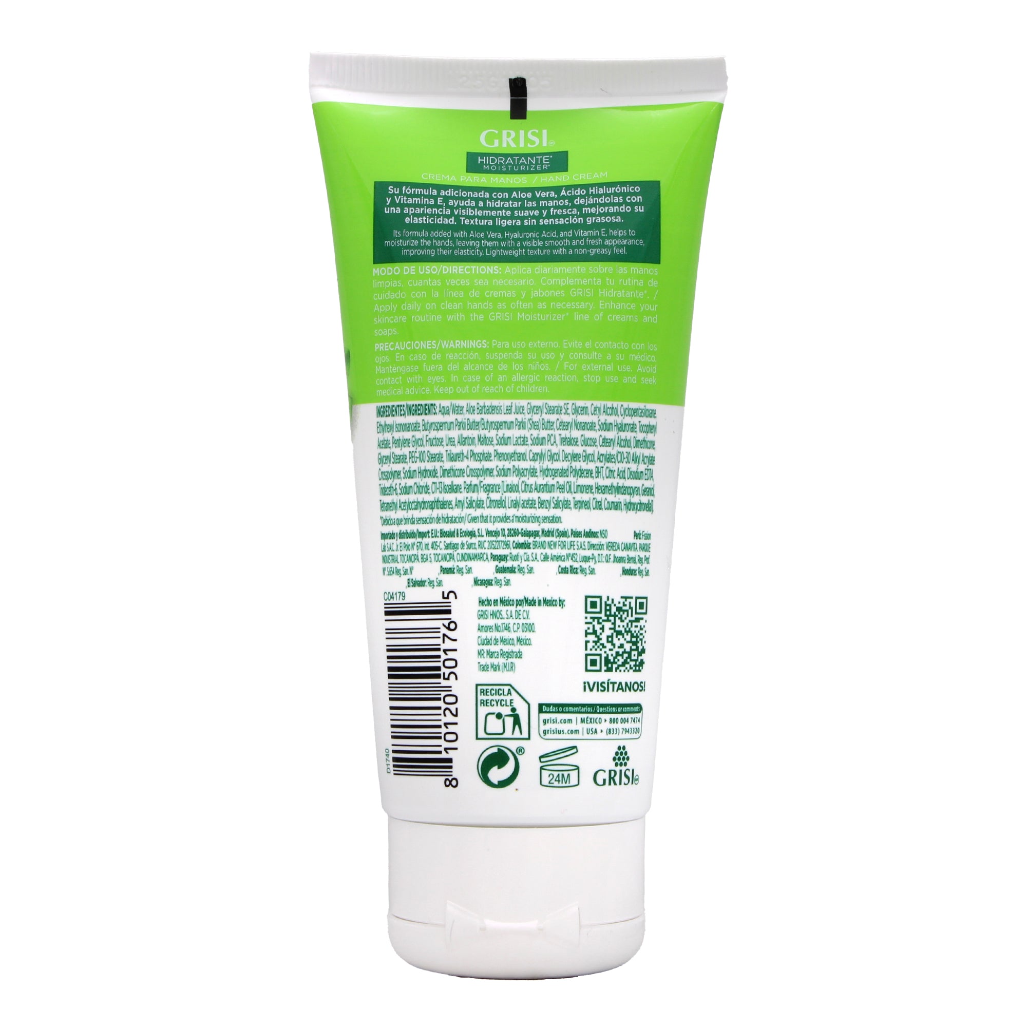 Crema Para Manos Aloe Vera 80 Ml