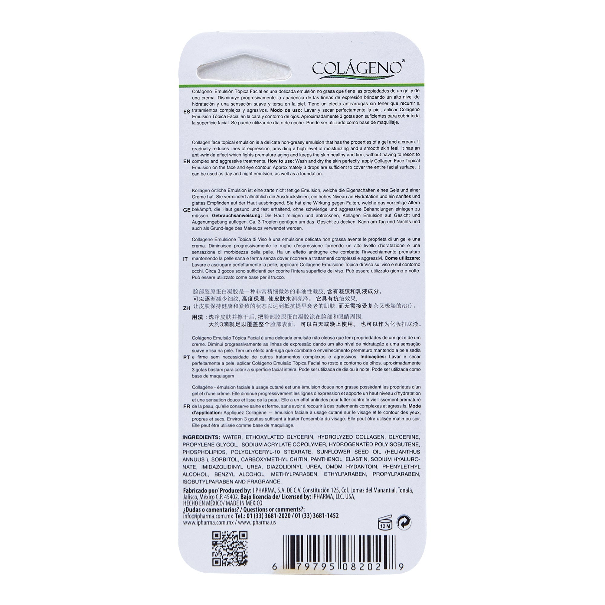 Colageno Facial Manzana Verde 7 Ml