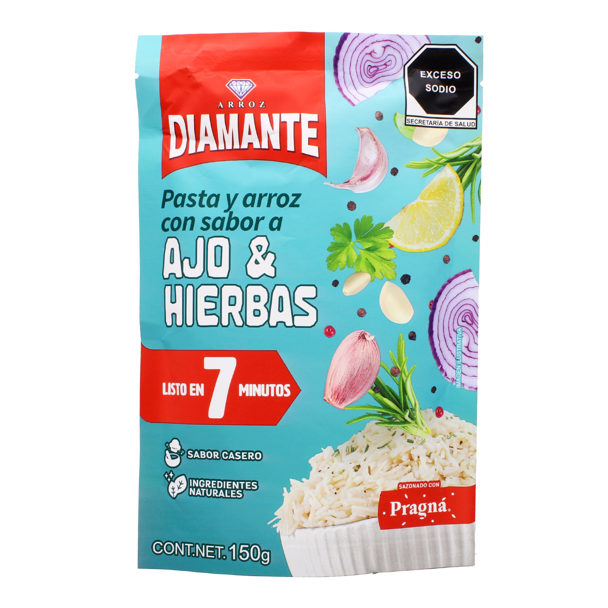 Pasta Arroz Ajo Y Hierbas Instantaneo 150 G