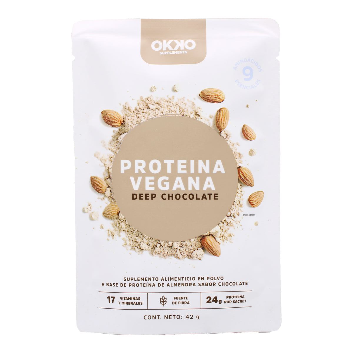 Proteina Vegana Deep Chocolate 42 G (PAQUETE 16)