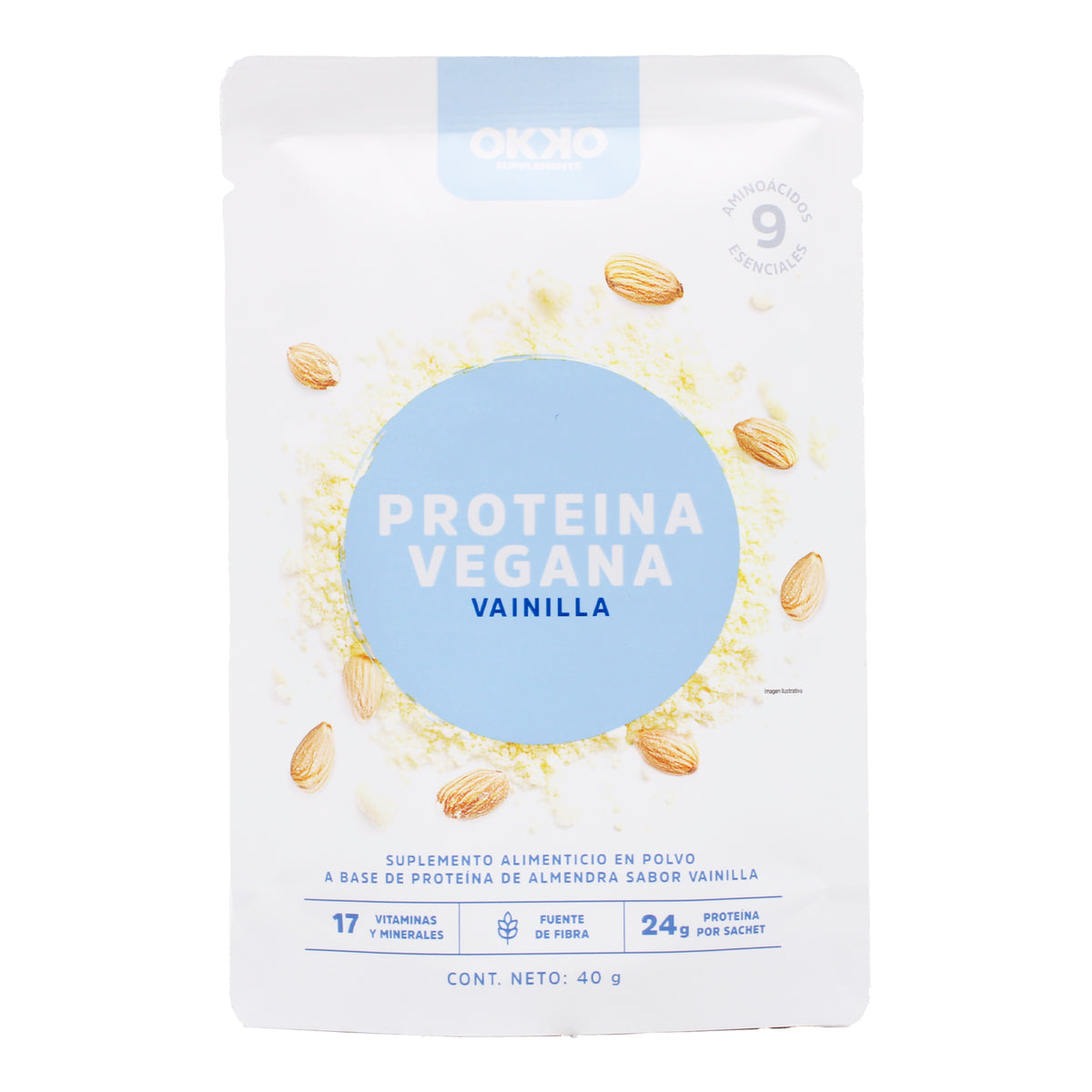 Proteina Vegana Vainilla 40 G (PAQUETE 16)