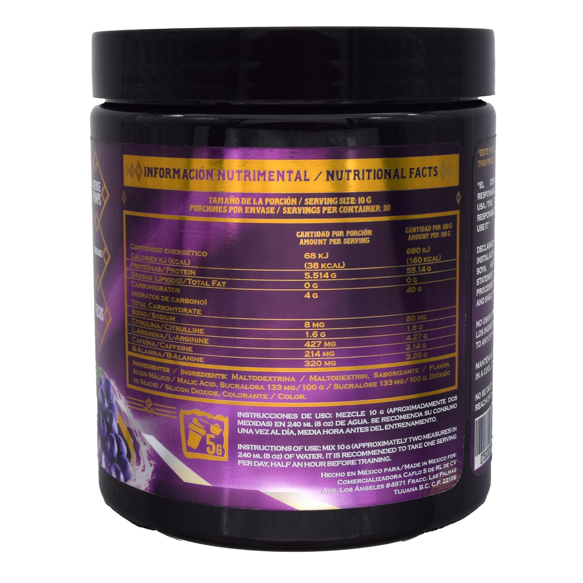 Pre Workout Uva 300 G