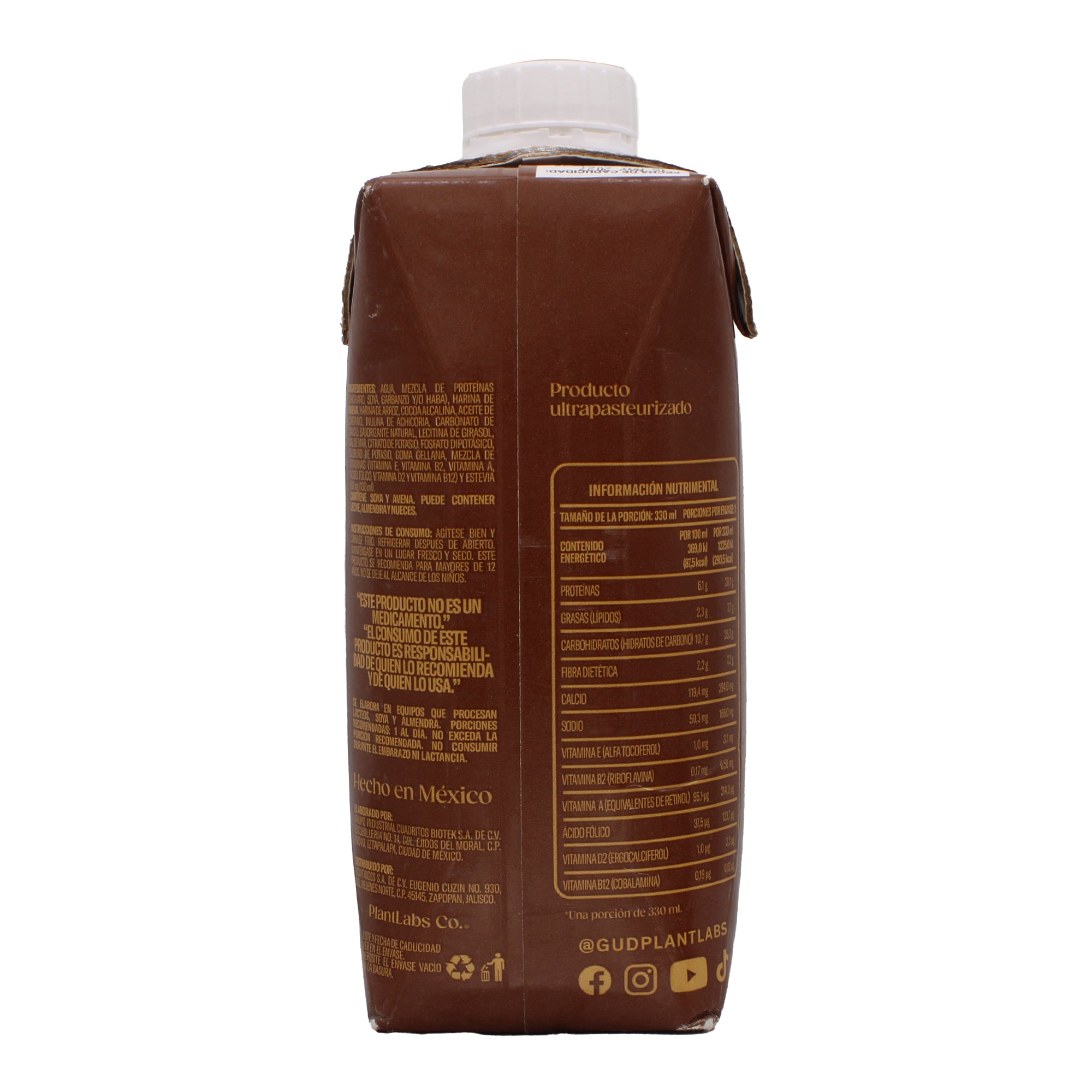 Bebida Proteina Vegetal Chocolate 330 Ml