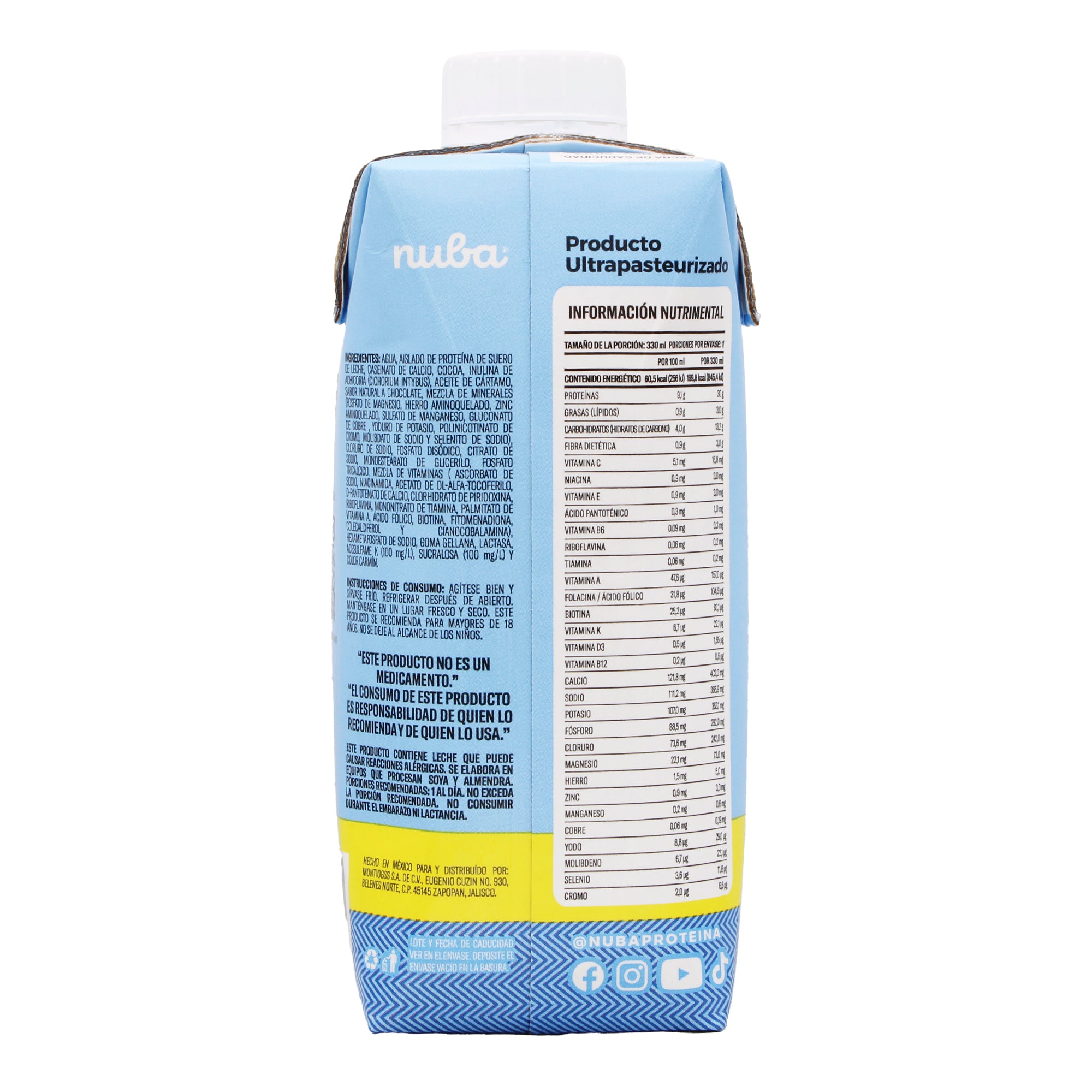 Bebida Proteina Deslactosada Chocolate 330 Ml