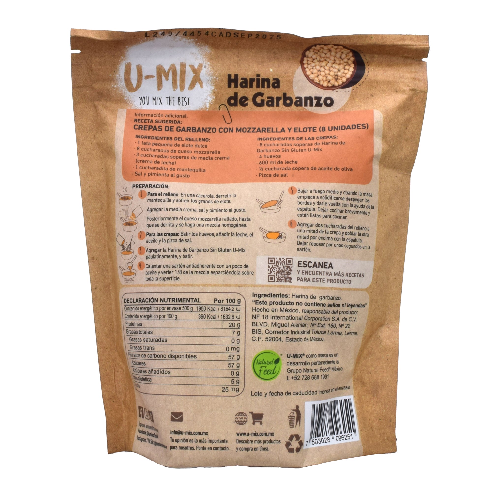 Harina De Garbanzo 500 G